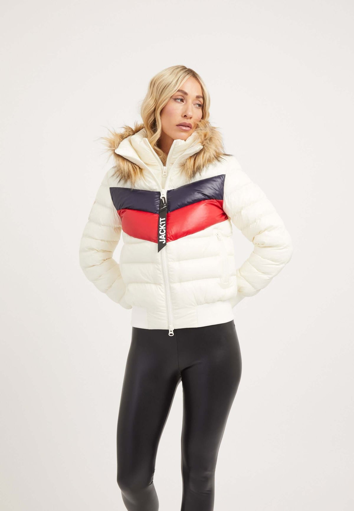Retro Racer Revolution Jacket Snow styled shot by JACK1T