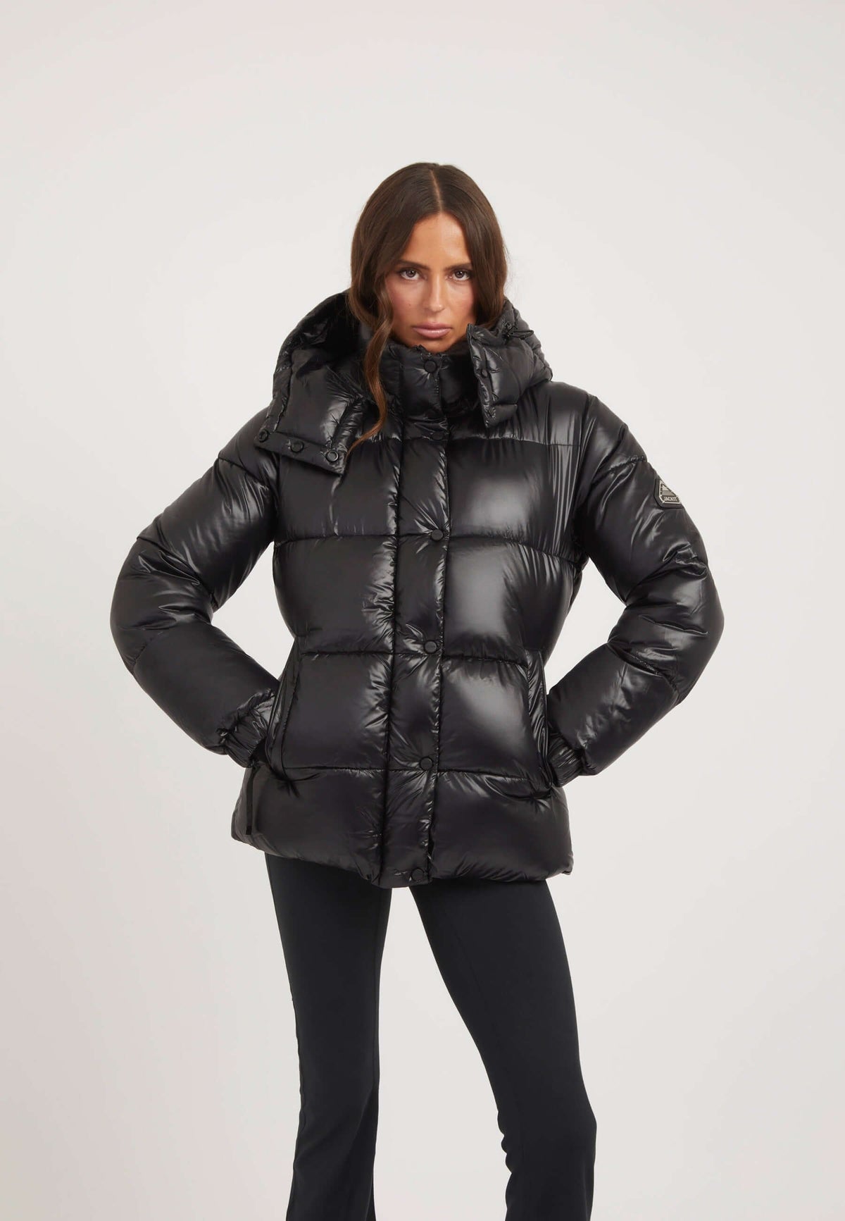EZ Colonia Jacket Black on model front view by JACK1T