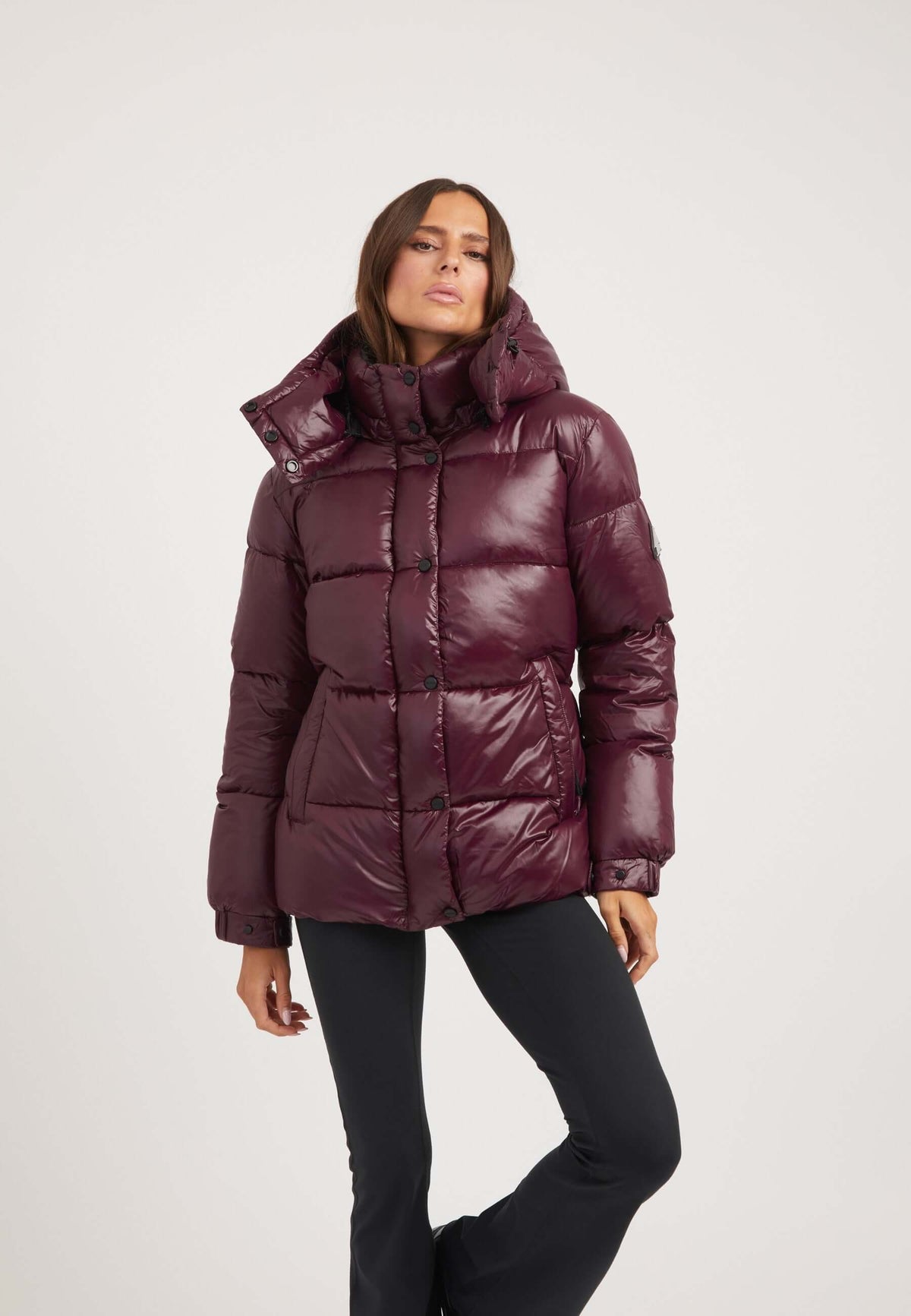 EZ Colonia Jacket Aubergine on model front view by JACK1T