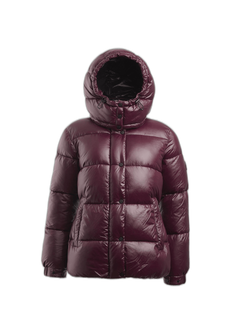 EZ Colonia Jacket Aubergine flat lay cutout