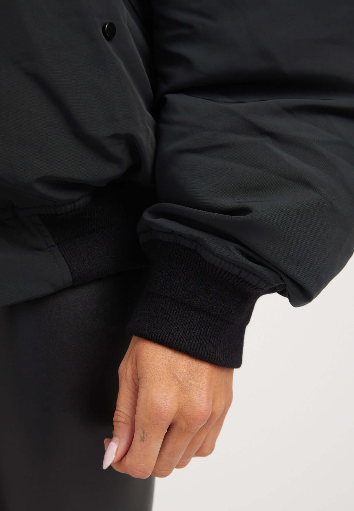 First Rescue Bomber Jacket Black detail shot by JACK1T