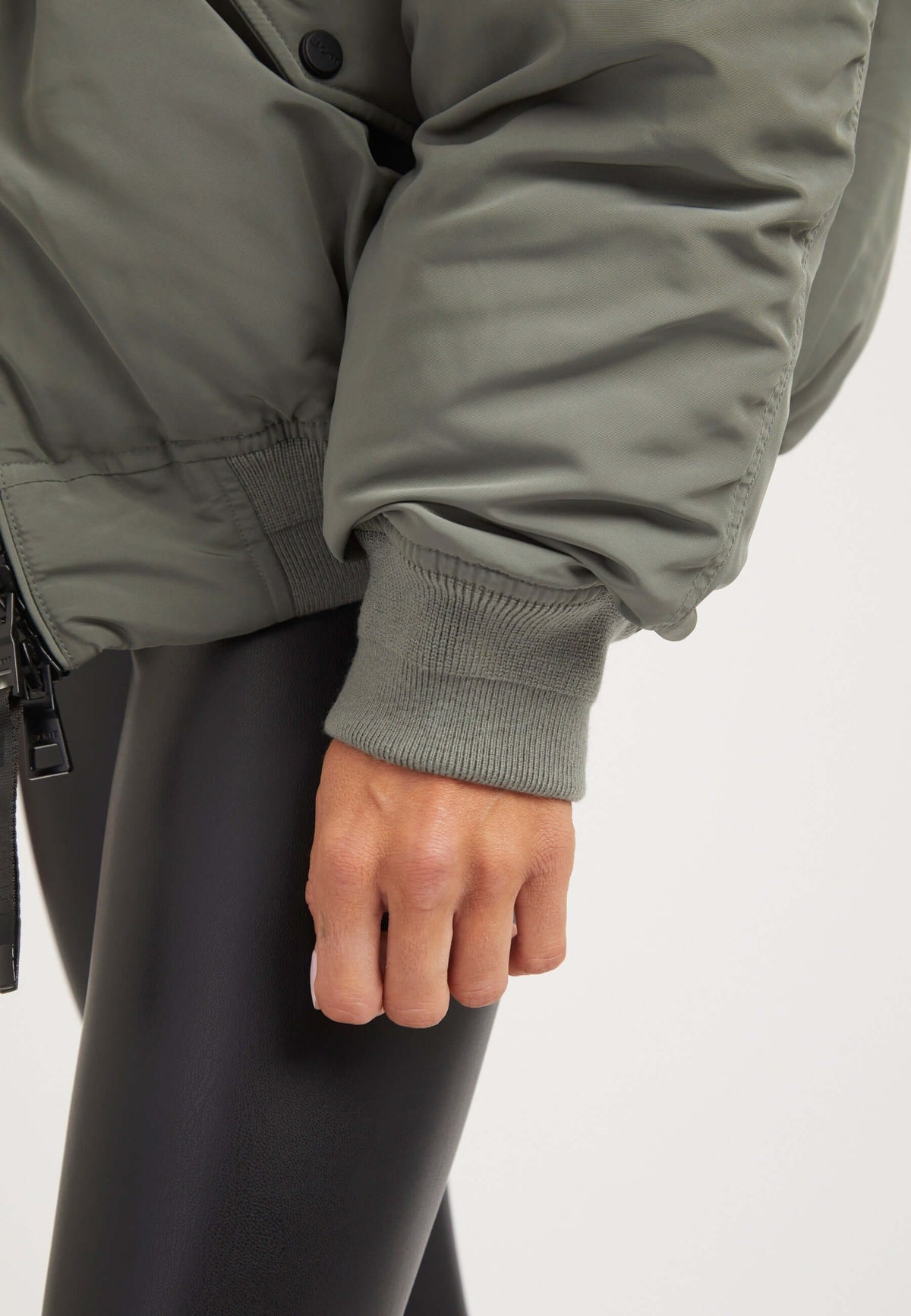 First Rescue Bomber Jacket Olive detail shot by JACK1T