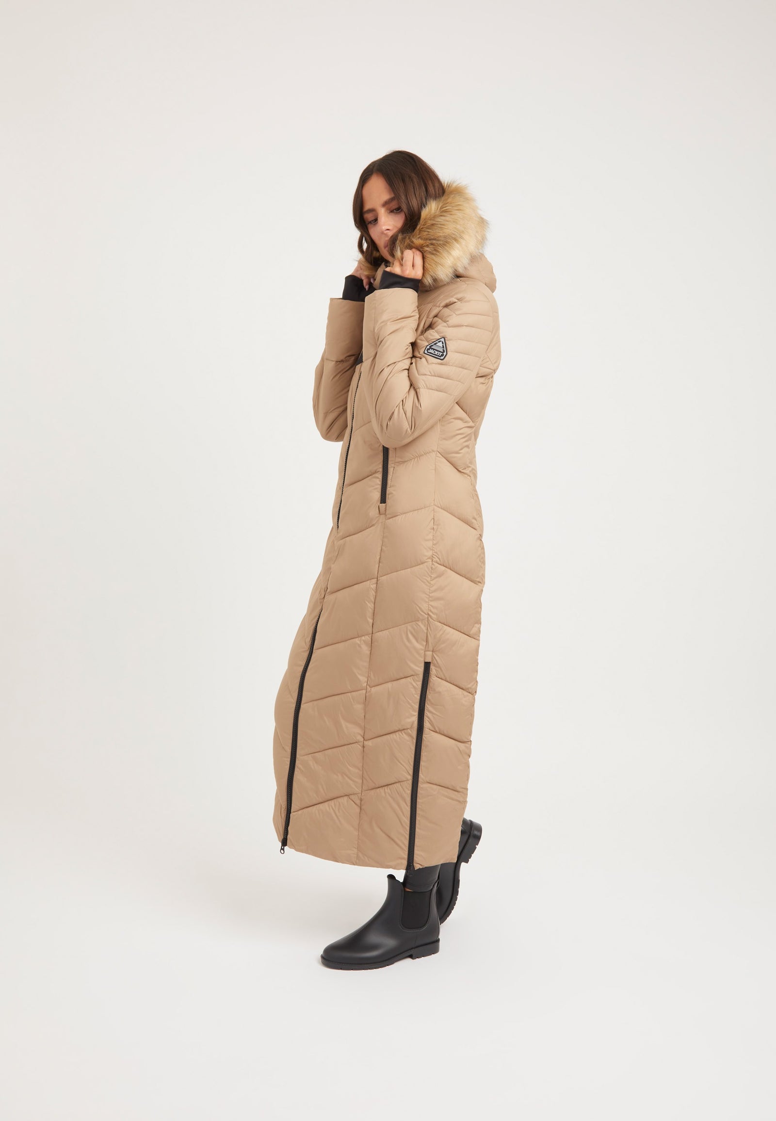 Vector Coat Mink on model full length by JACK1T