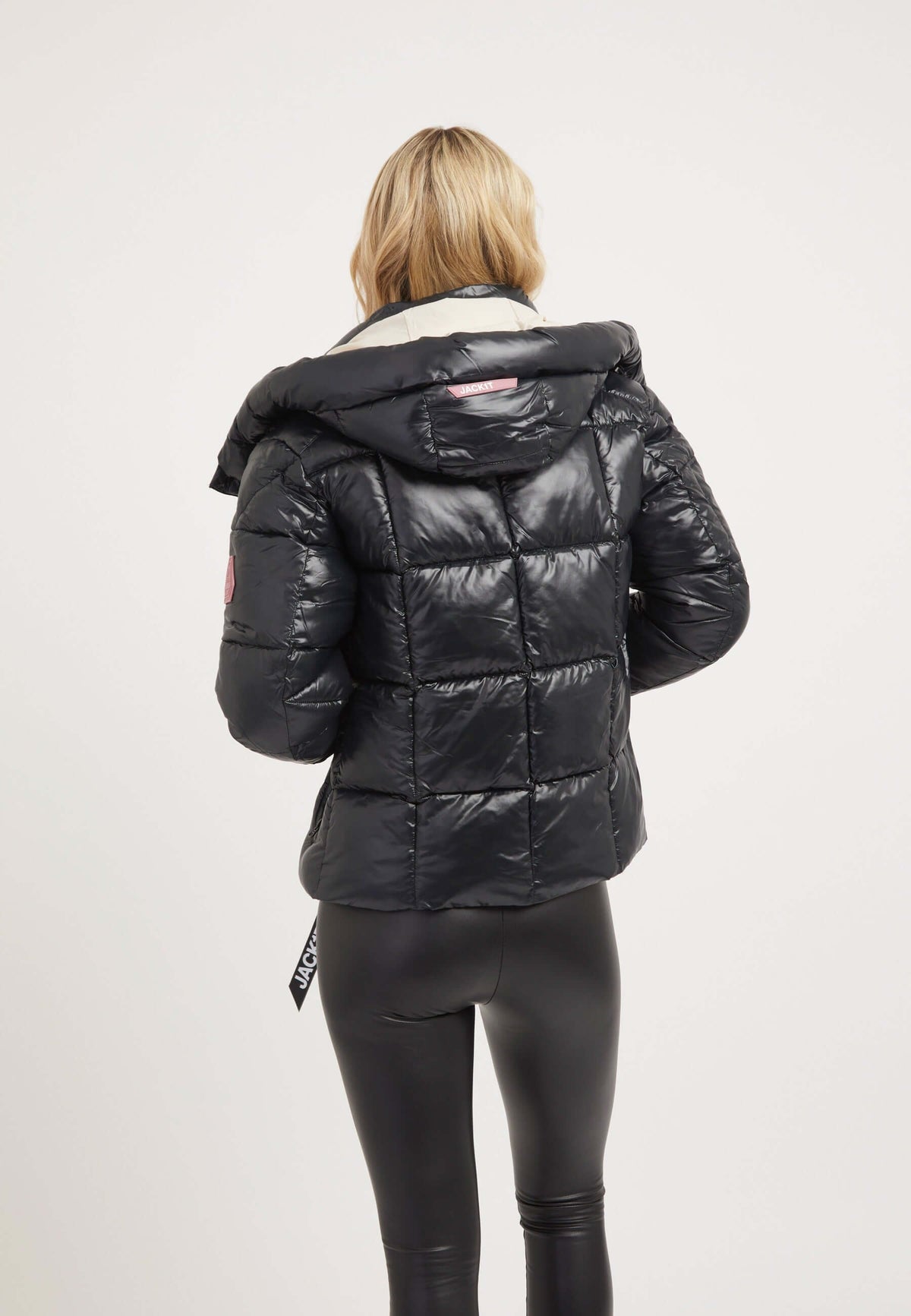 EZ Box Racer Jacket Black on model full length by JACK1T