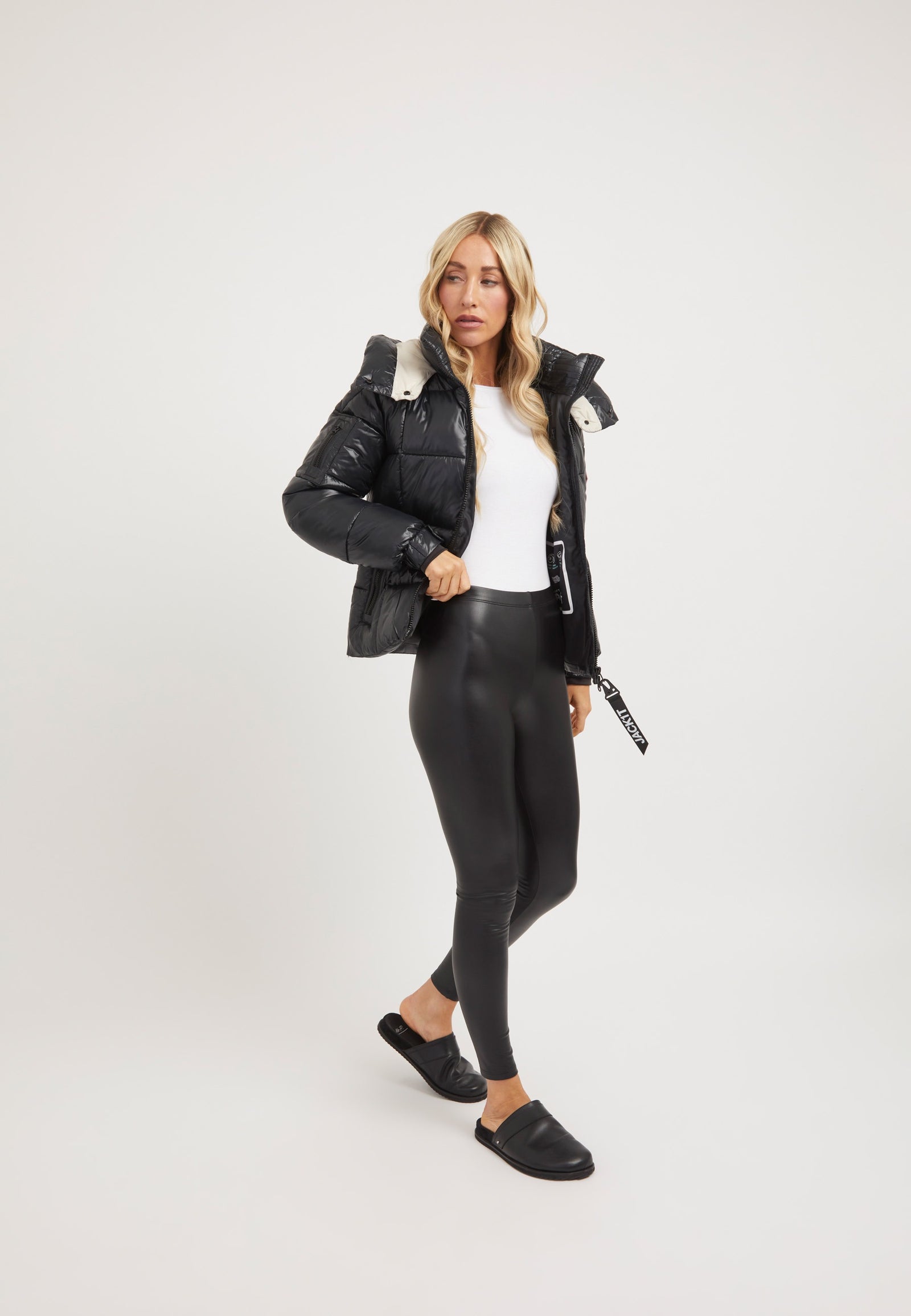 EZ Box Racer Jacket Black on model detail by JACK1T