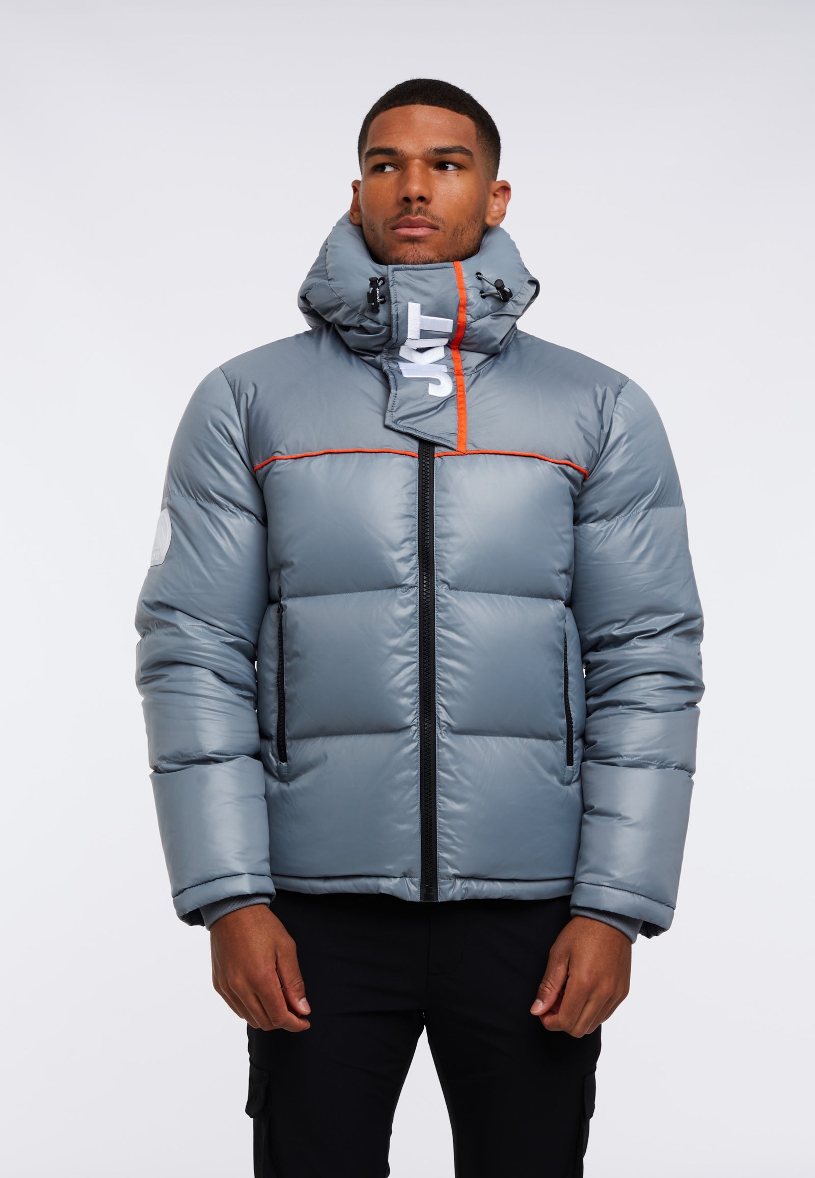 THEORY Down Puffer factory Jacket—Heather Gray, Men’s Large (Octava Trails Style) NWOT