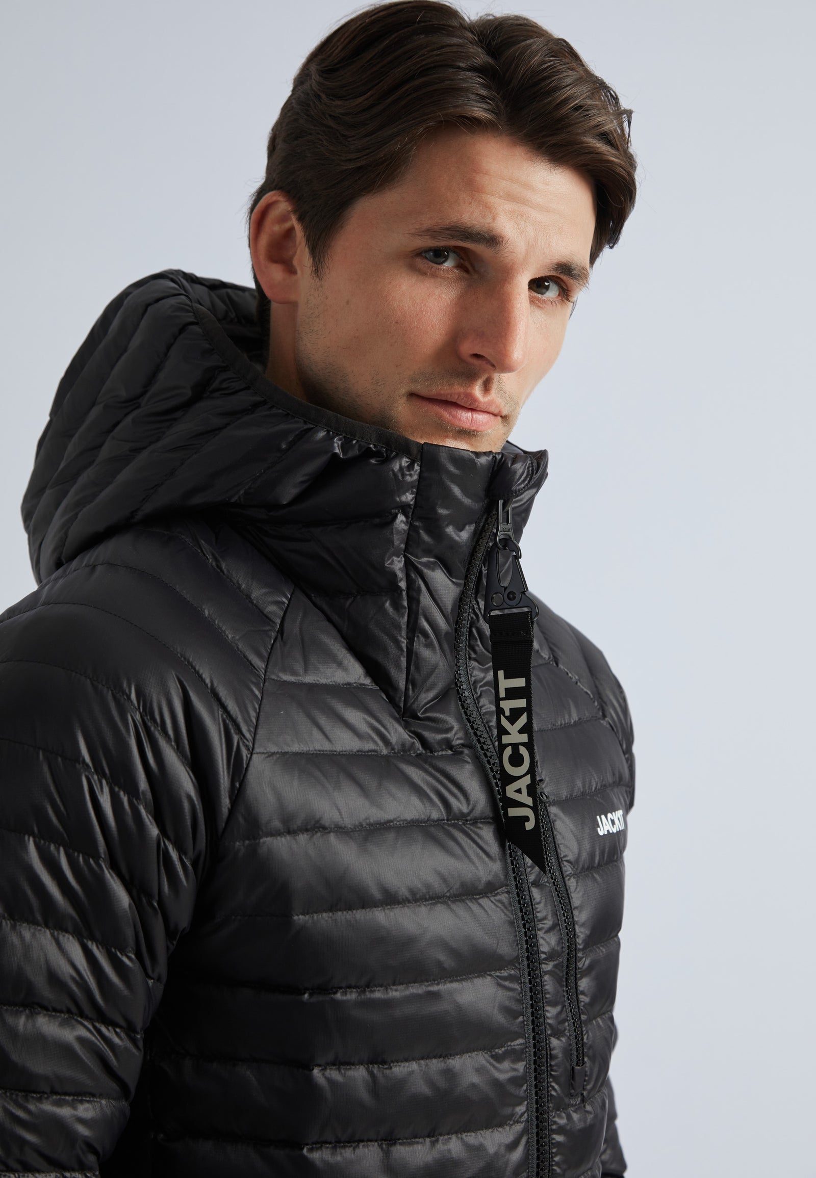 very short down jacket ブラック×シルバー HIROKI TSUZUKI】VERY SHORT DOWN JACKET – YZ