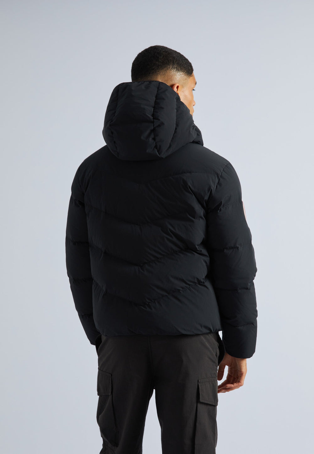 Lock Hood Puffer Jacket Black by JACK1T