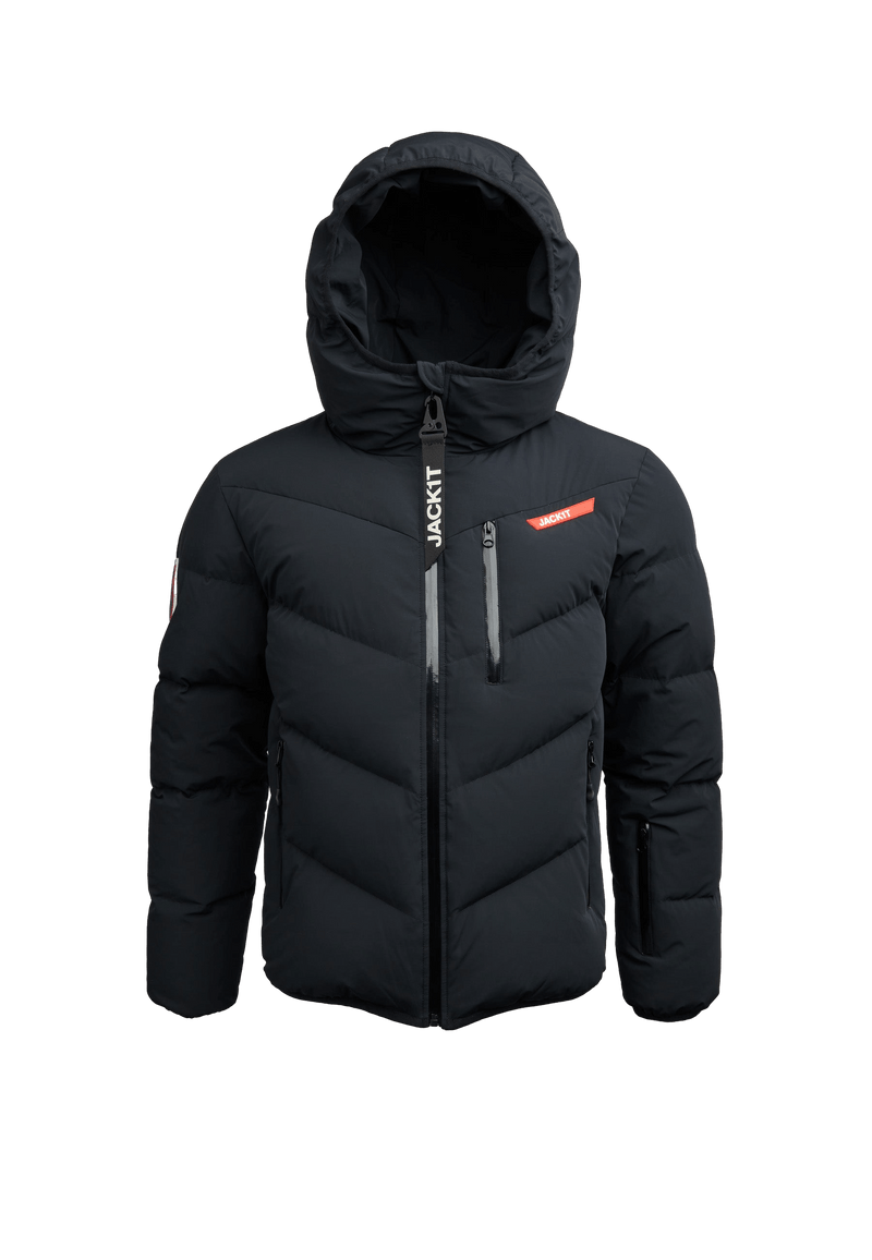 Lock Hood Puffer Jacket flat lay swatch