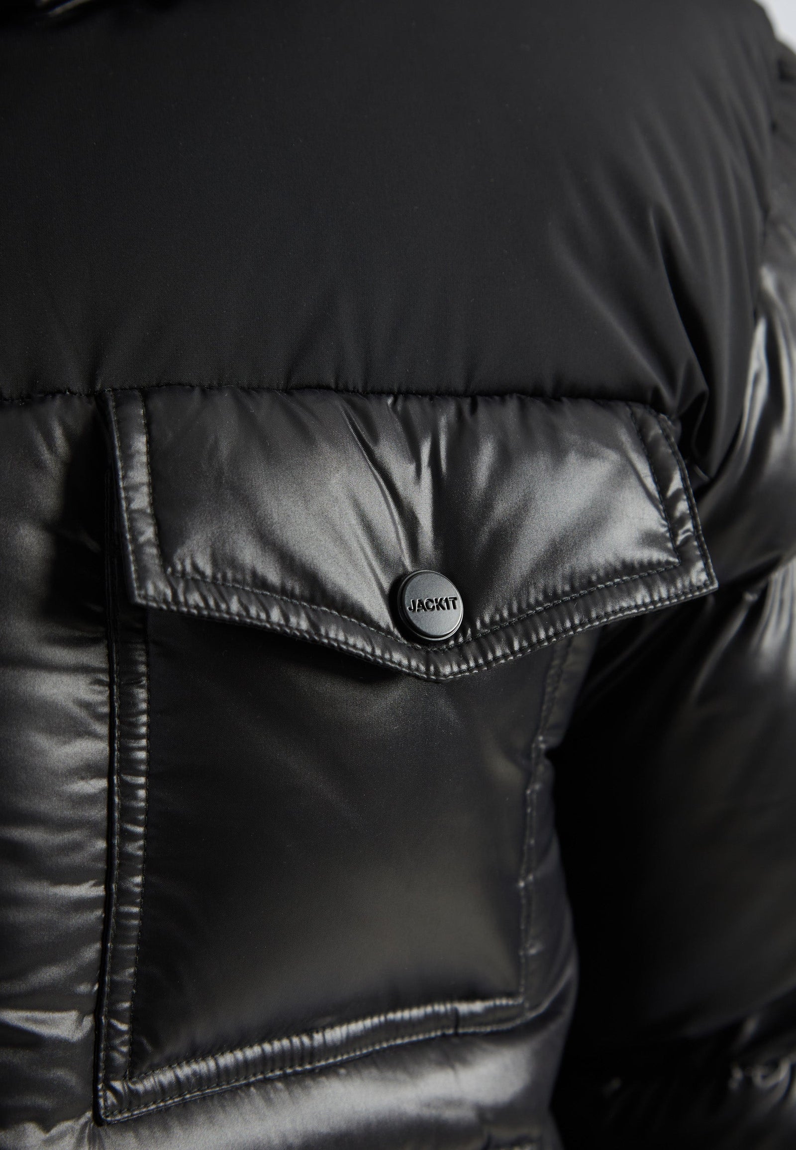 Diamond Down Ghost Coat Black/Black by JACK1T