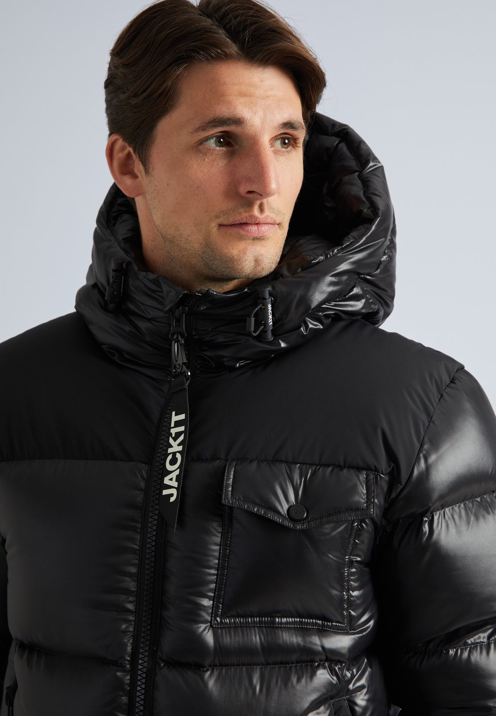 Diamond Down Ghost Coat Black/Black by JACK1T