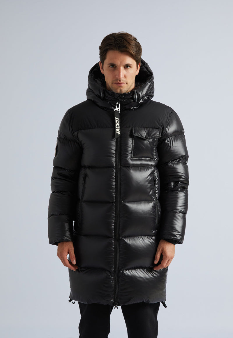 Diamond Down Ghost Coat Black/Black by JACK1T