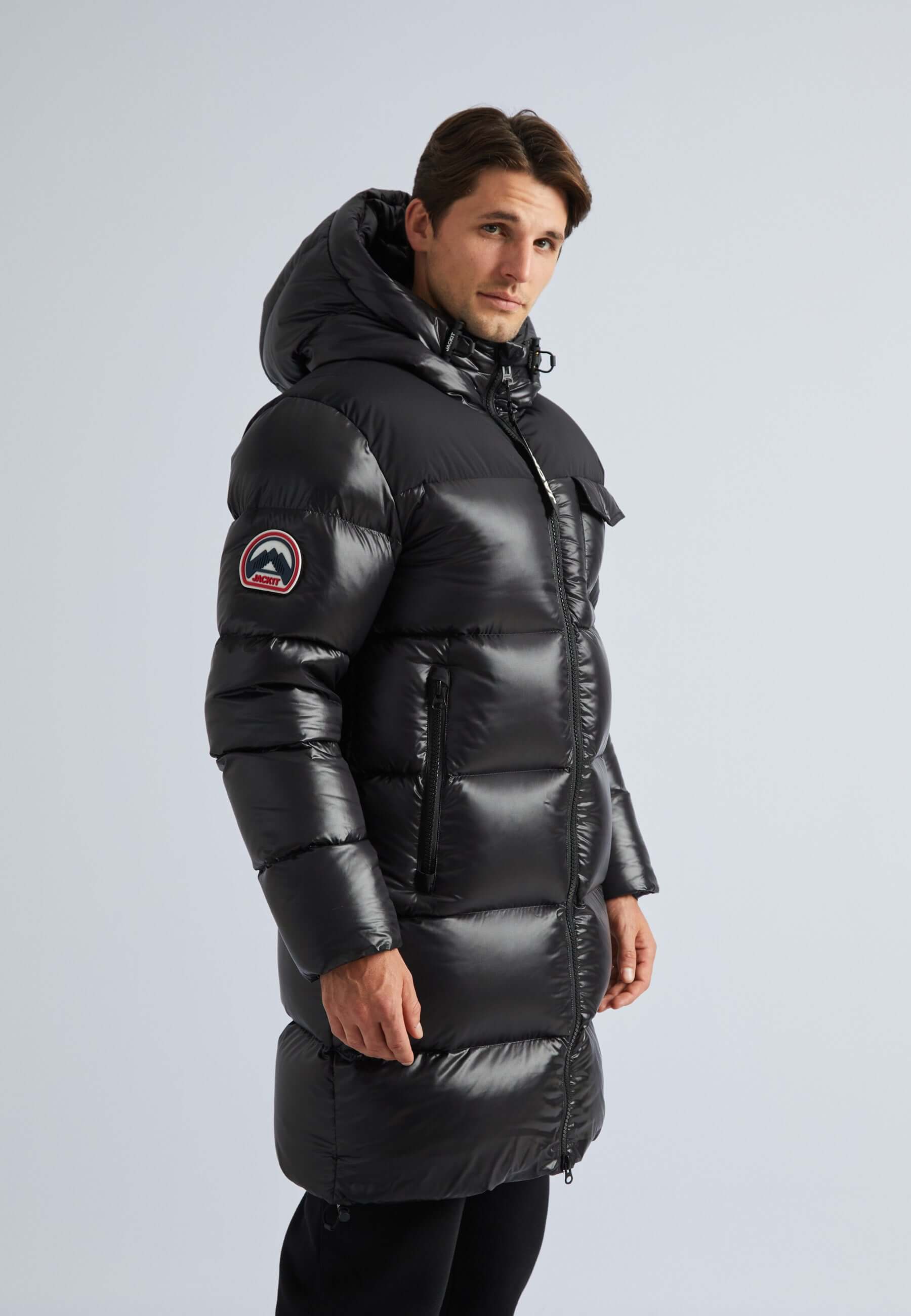Short Puffer Coat: Diamond Down Ghost Coat in Black – JACK1T