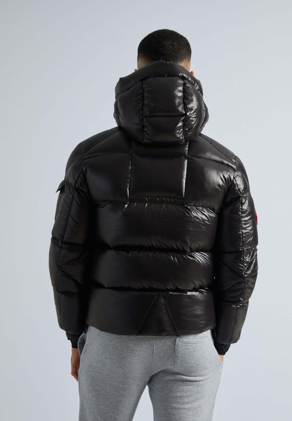 EZ Slick Puffer Hooded Jacket Black/Stone by JACK1T