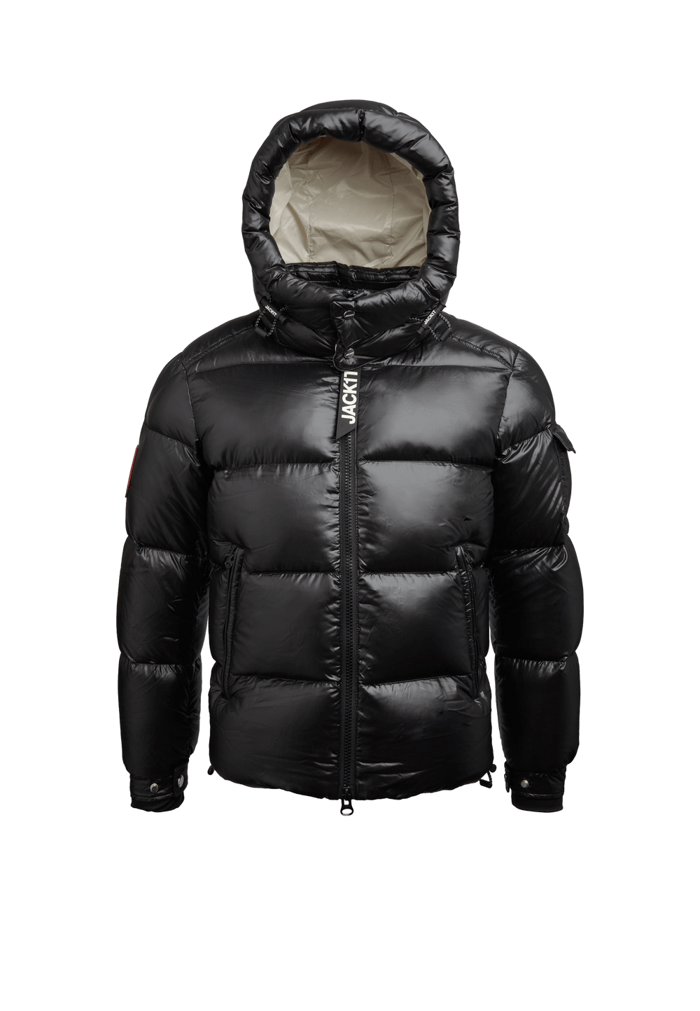 EZ Slick Puffer Hooded Jacket V2 flat lay swatch