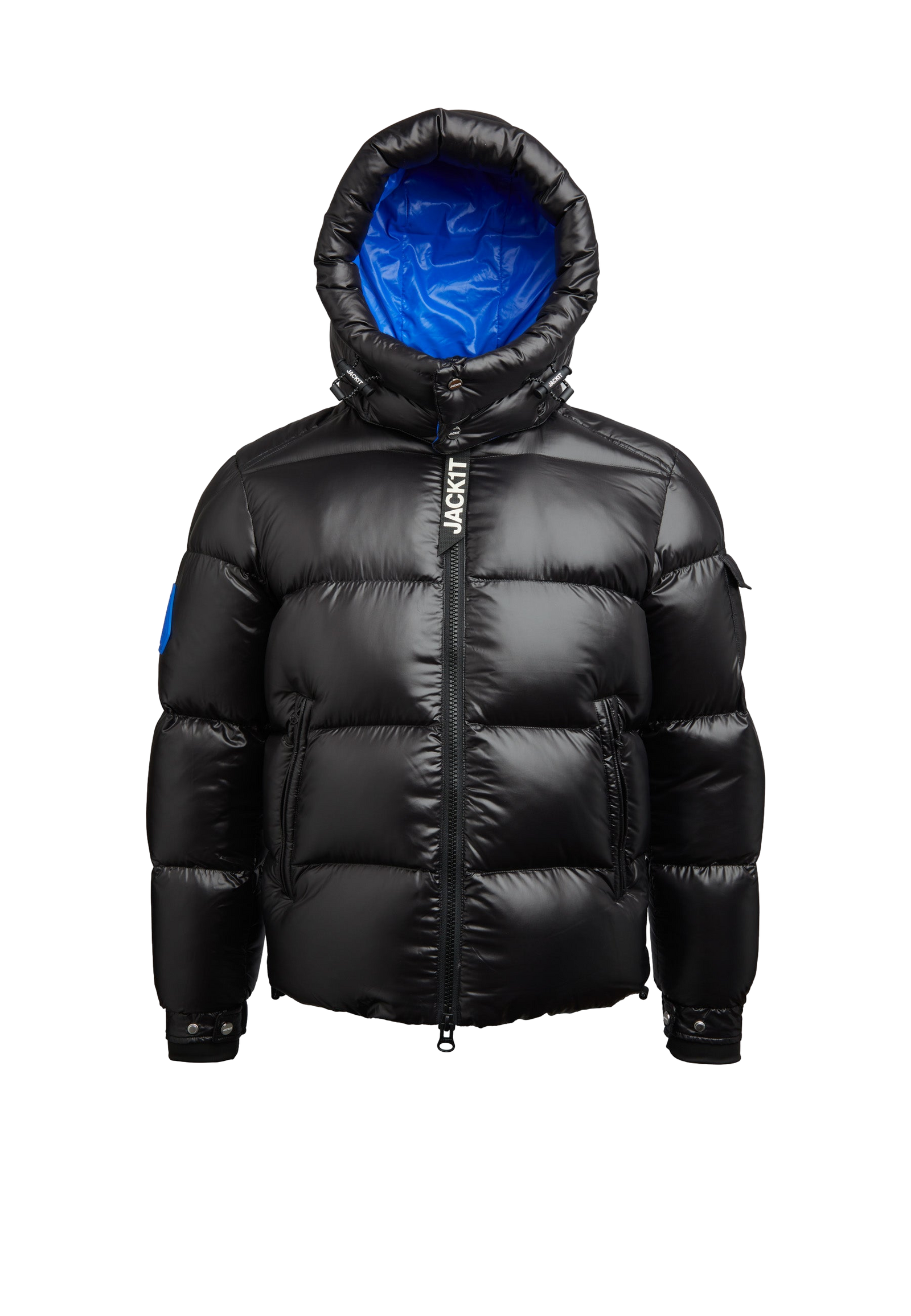 EZ Slick Puffer Hooded Jacket V2 flat lay swatch