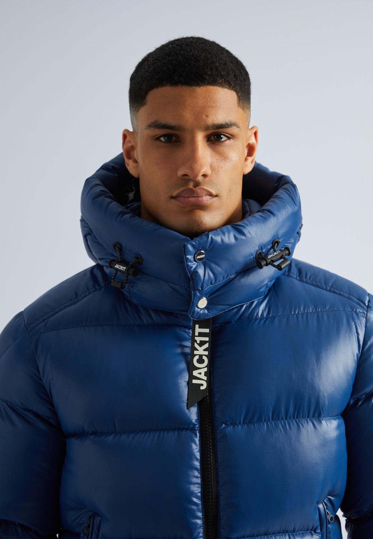 EZ Slick Puffer Hooded Jacket Blue Moon/Black by JACK1T