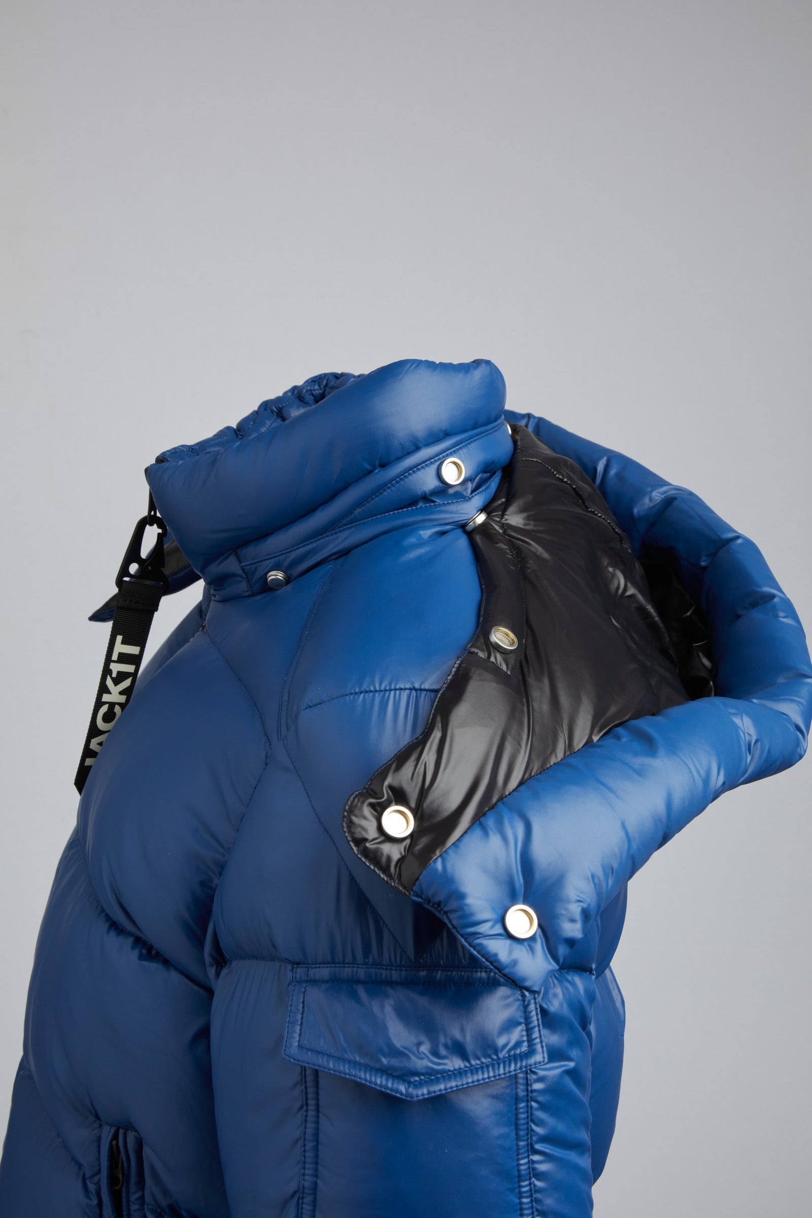 EZ Slick Puffer Hooded Jacket Blue Moon/Black by JACK1T