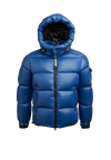 EZ Slick Puffer Hooded Jacket Blue Moon Black