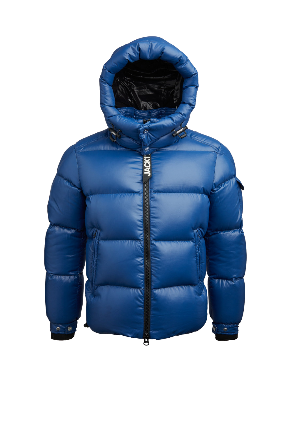 EZ Slick Puffer Hooded Jacket V2 flat lay swatch