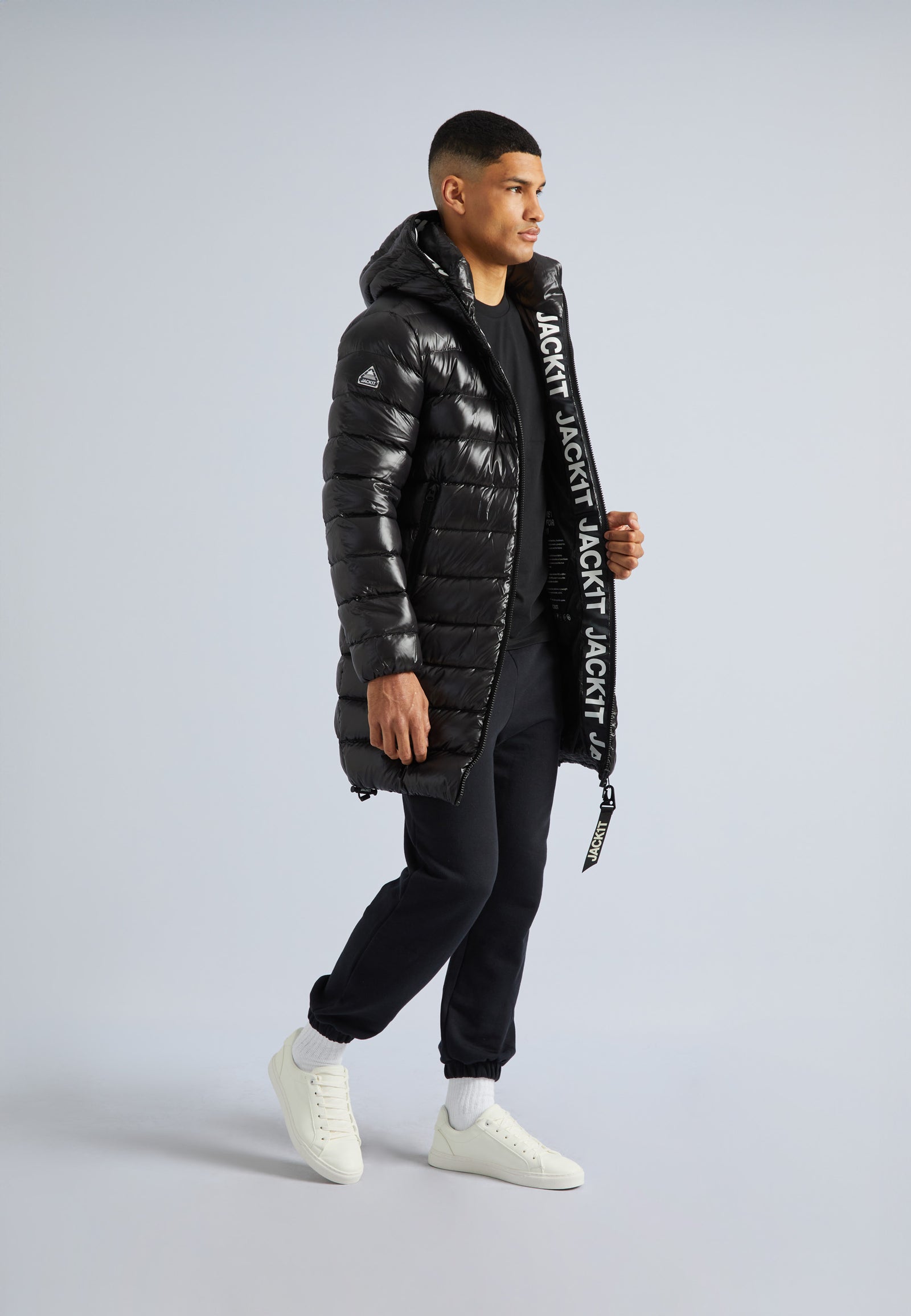 Shop Men's R3D Slick Coat V2 in Black | JACK1T
