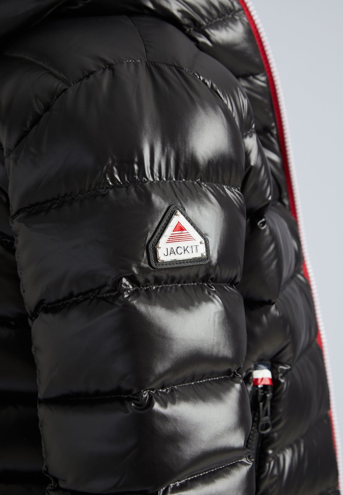 R3D Tricolore Zip Jacket Black by JACK1T