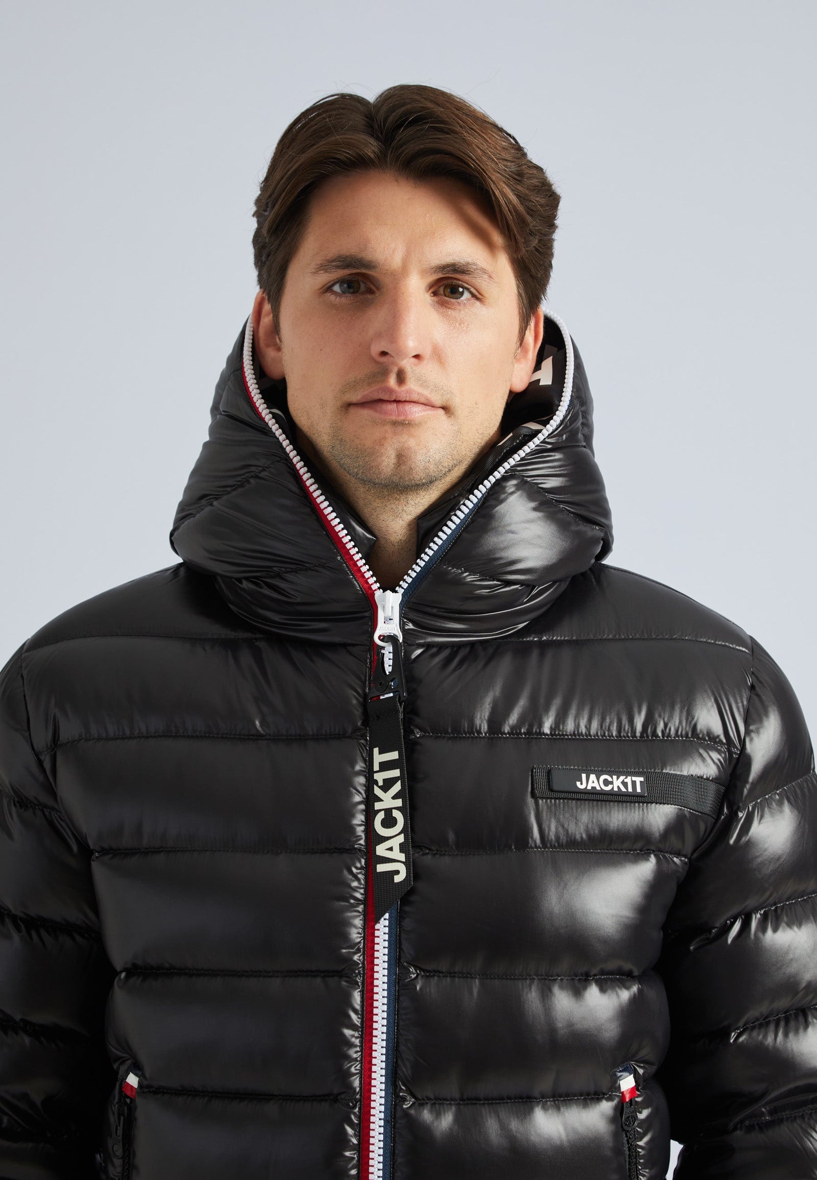 R3D Tricolore Zip Jacket Black by JACK1T