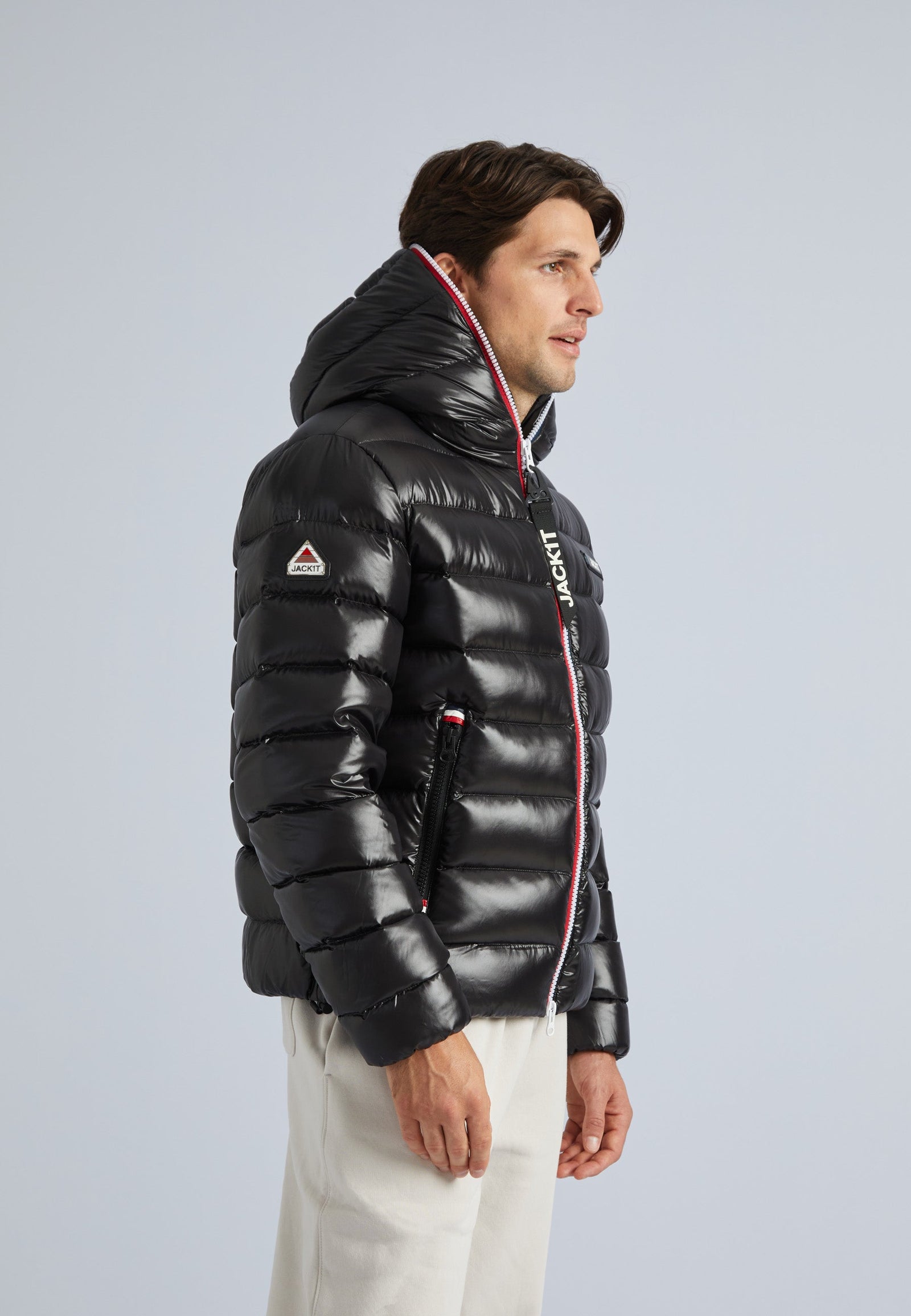 R3D Tricolore Zip Jacket Black by JACK1T
