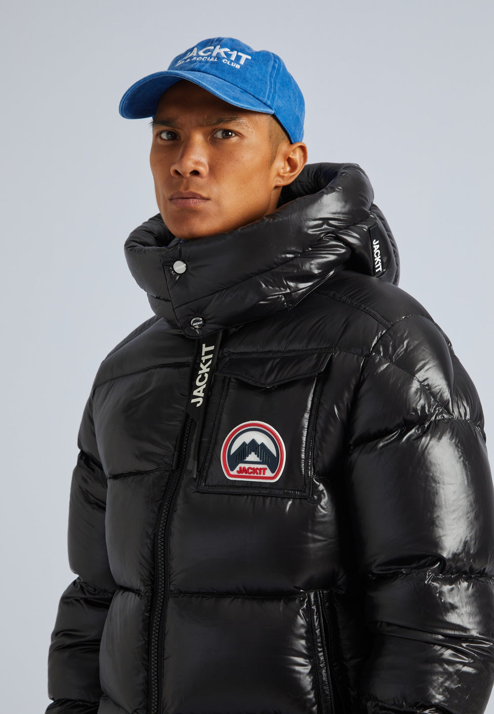 Front Runner Slick Puffer Jacket Black by JACK1T