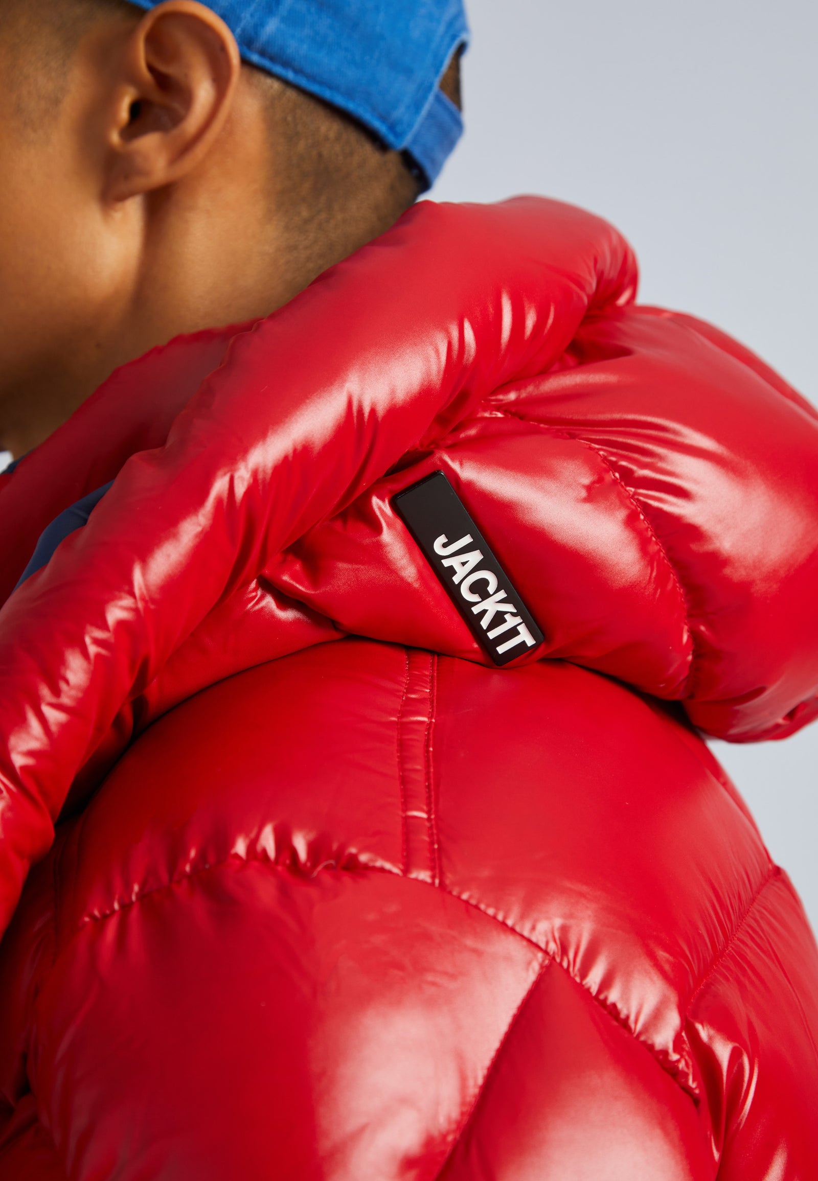 【Rider】 BGHB PUFFER JKT Shop Men's Front Runner Slick Puffer Jacket in Cherry Red