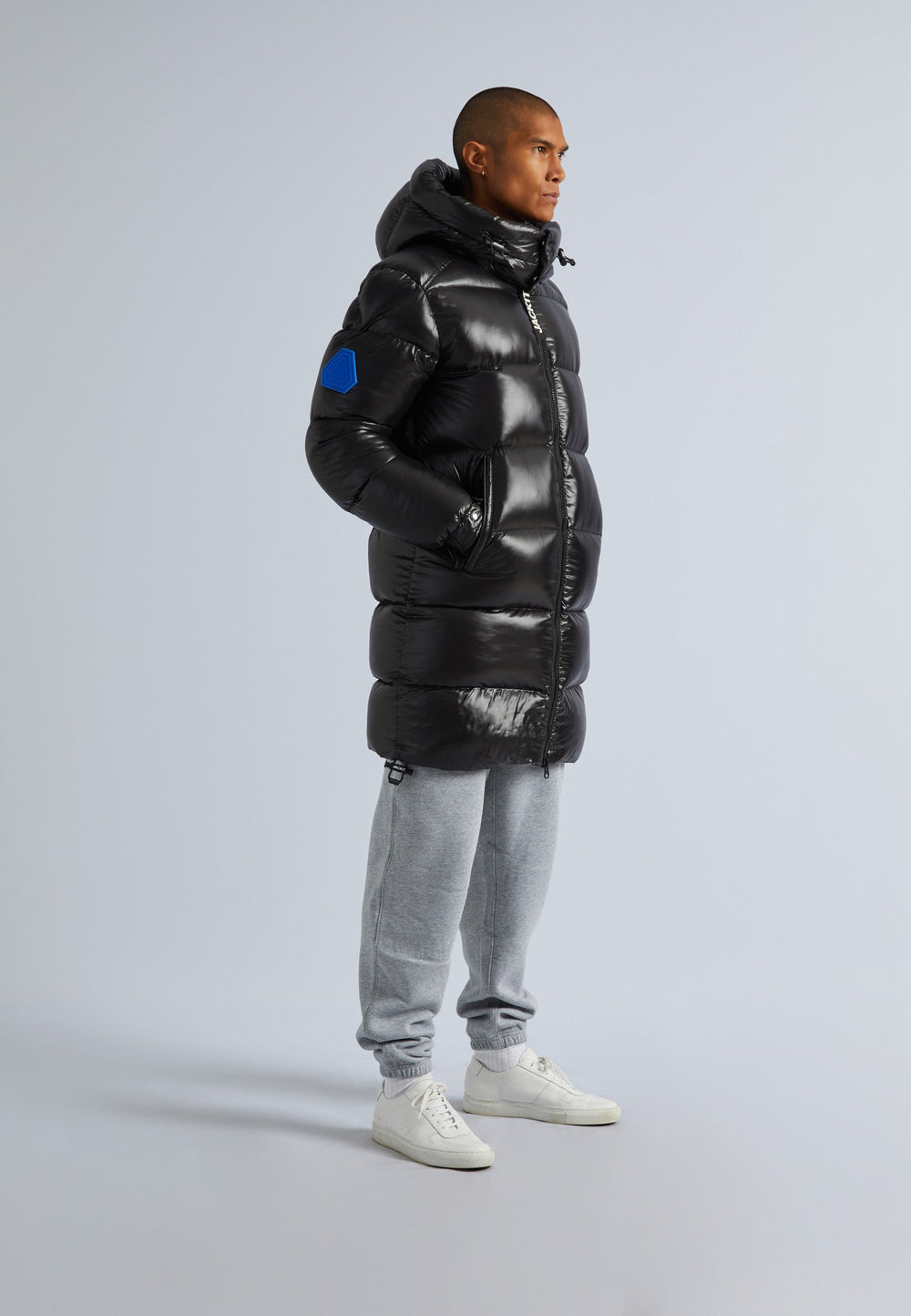EZ Slick Puffer Hooded Coat Black/Black by JACK1T