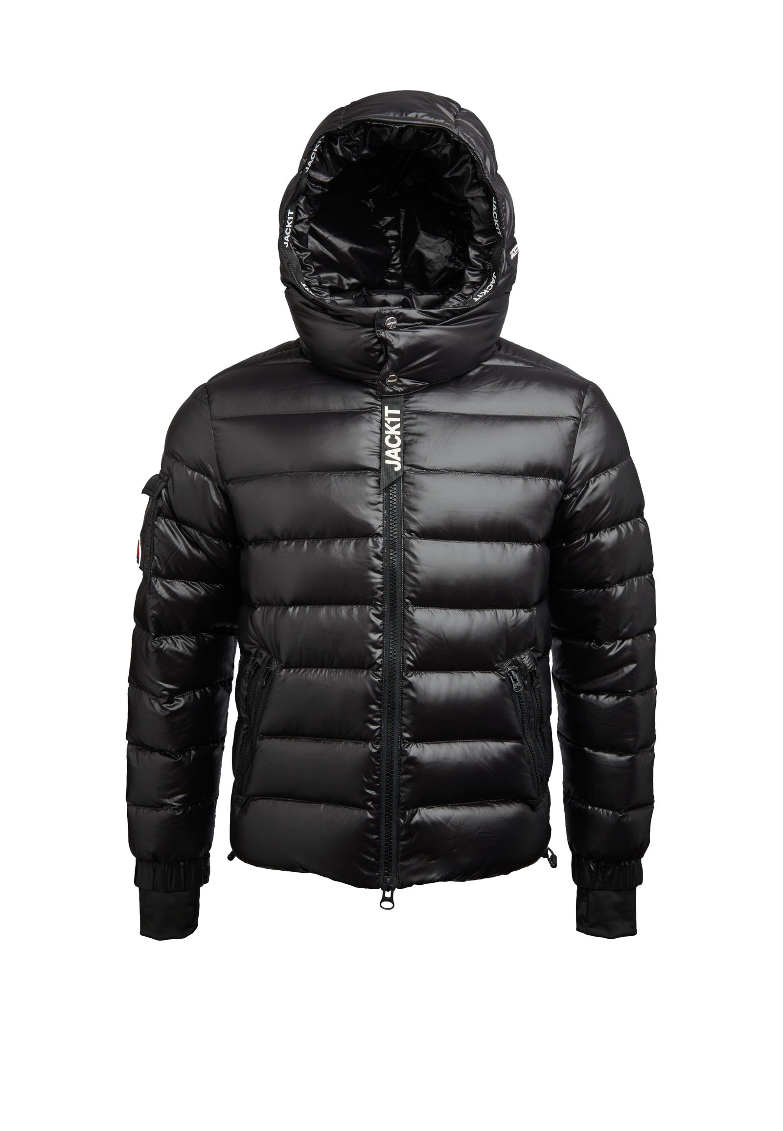Squadra Slick Hooded Jacket flat lay swatch