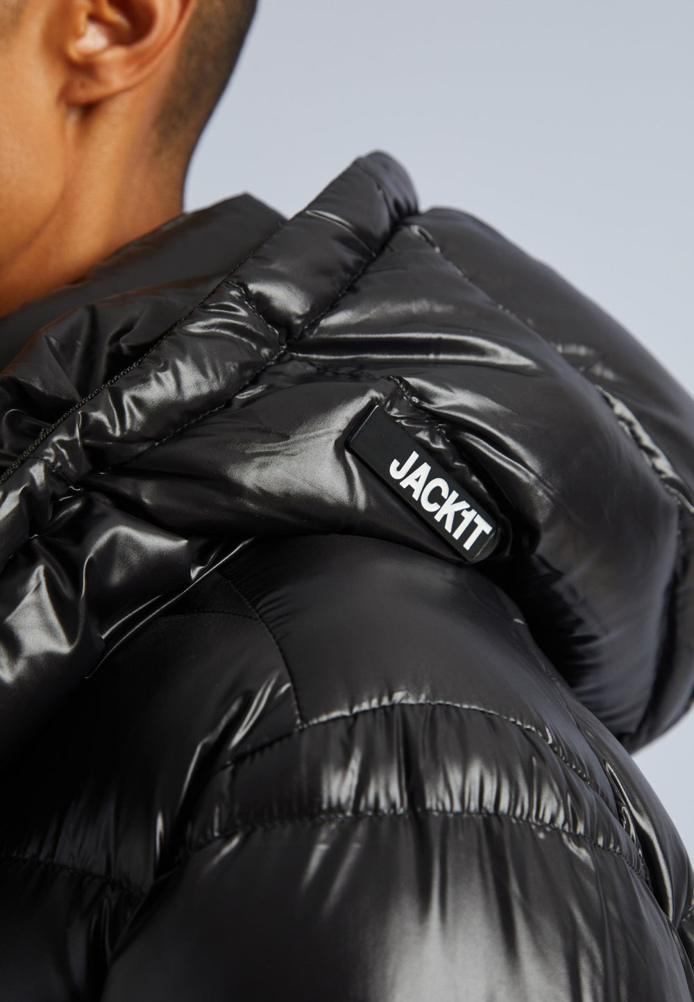 Squadra Slick Hooded Jacket Black by JACK1T
