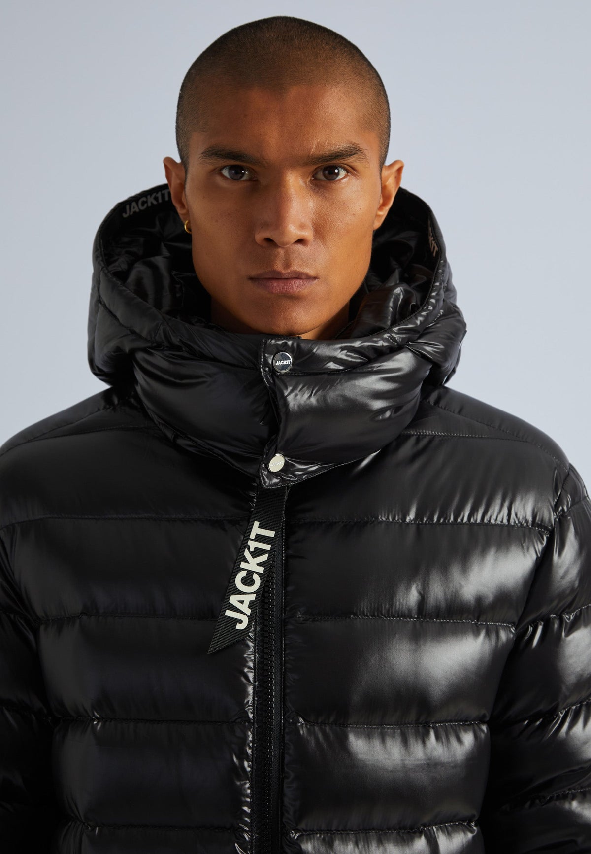 Squadra Slick Hooded Jacket Black by JACK1T