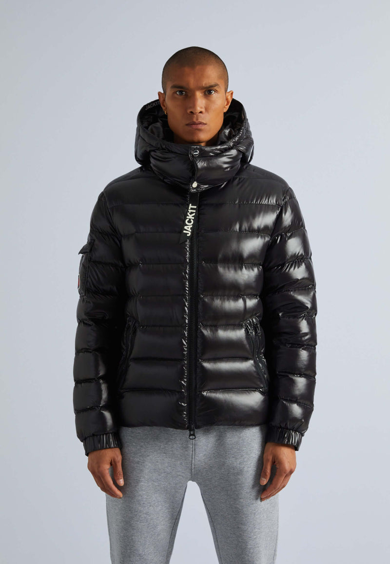 Squadra Slick Hooded Jacket Black by JACK1T