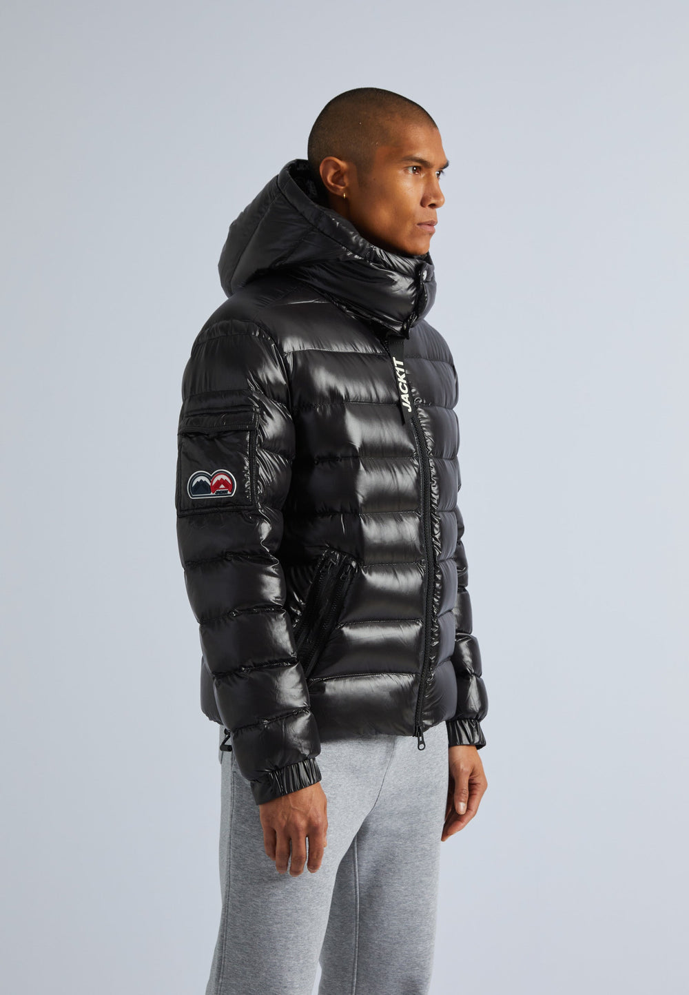 Squadra Slick Hooded Jacket Black by JACK1T