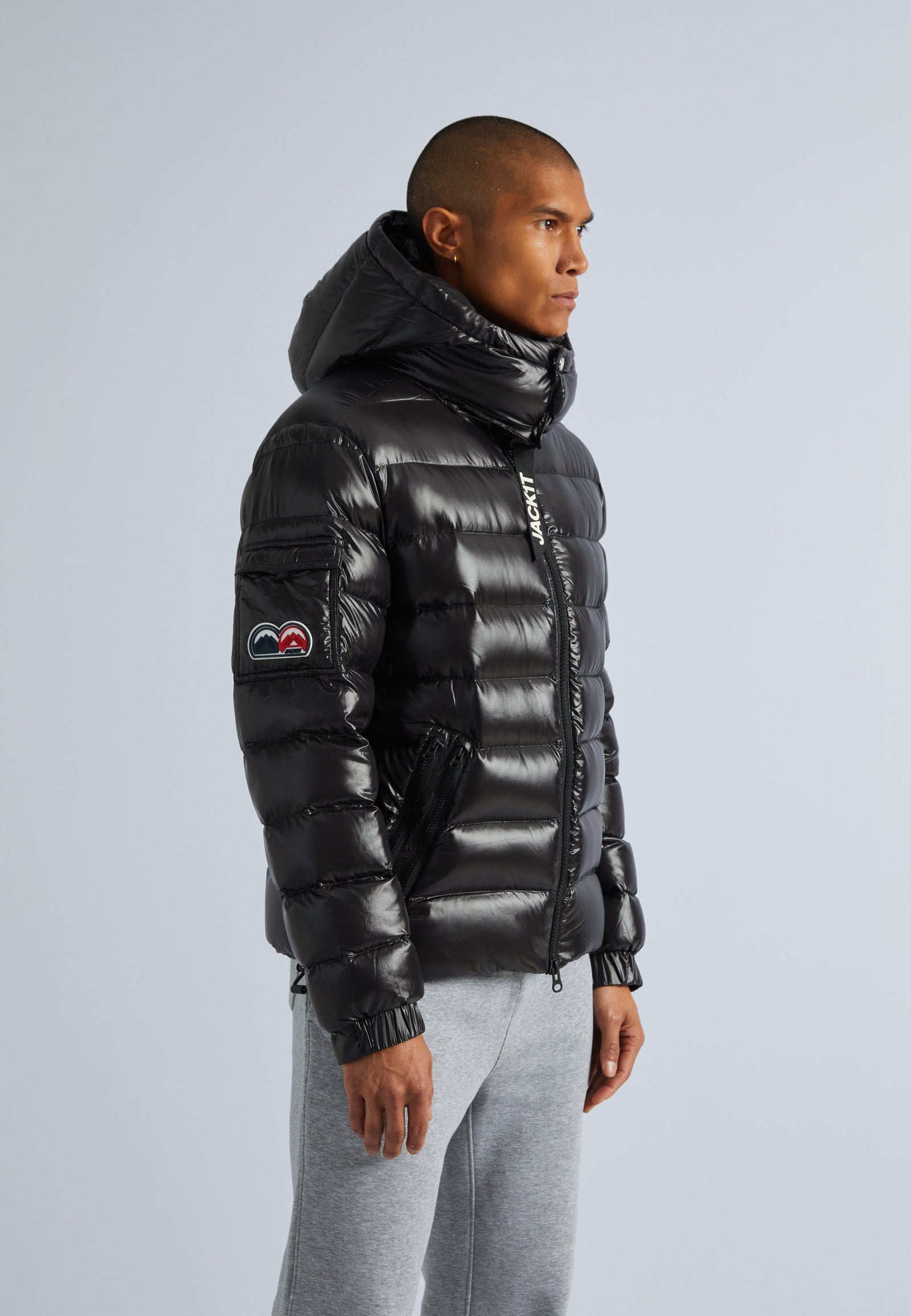 Squadra Slick Hooded Jacket Black by JACK1T