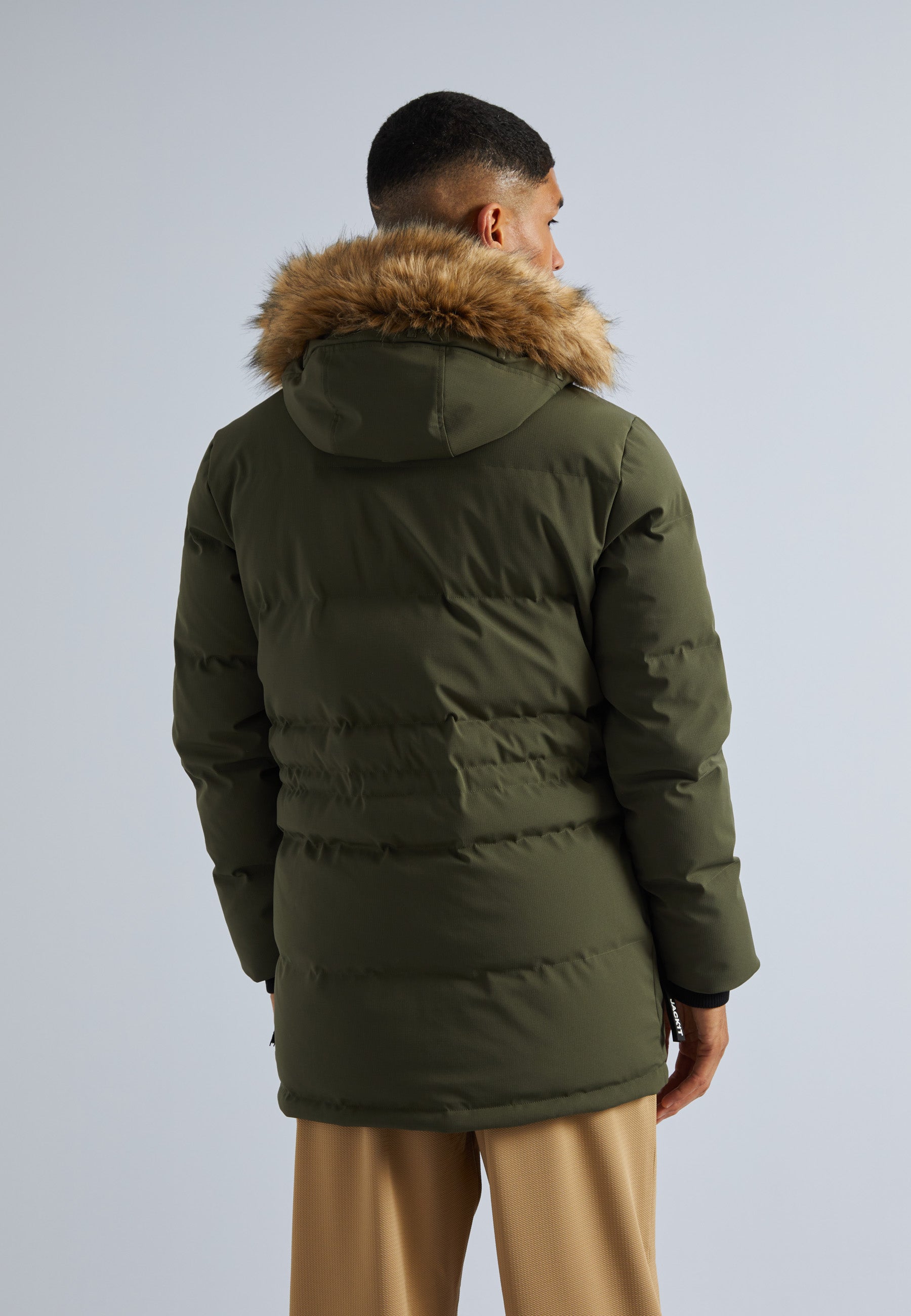 Shop Men's First Rescue Parka Coat in Dark Olive | JACK1T