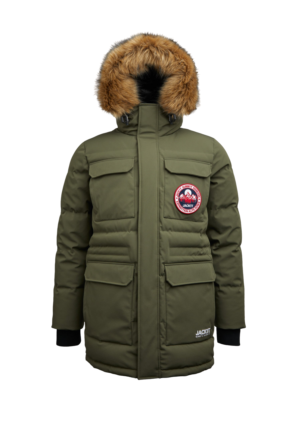 Shop Men's First Rescue Parka Coat in Dark Olive | JACK1T