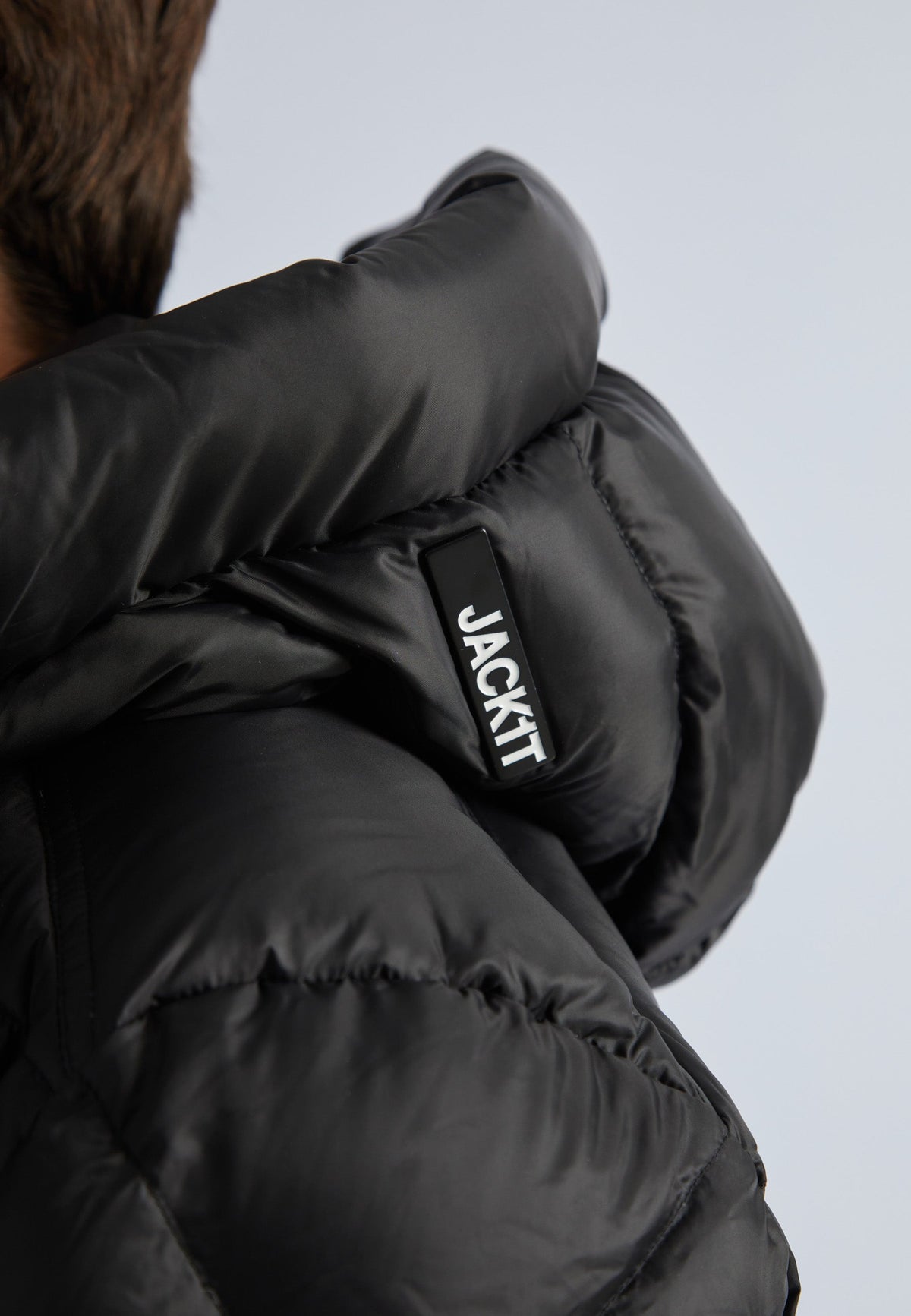 EZ Dry Puffer Hooded Jacket Black by JACK1T