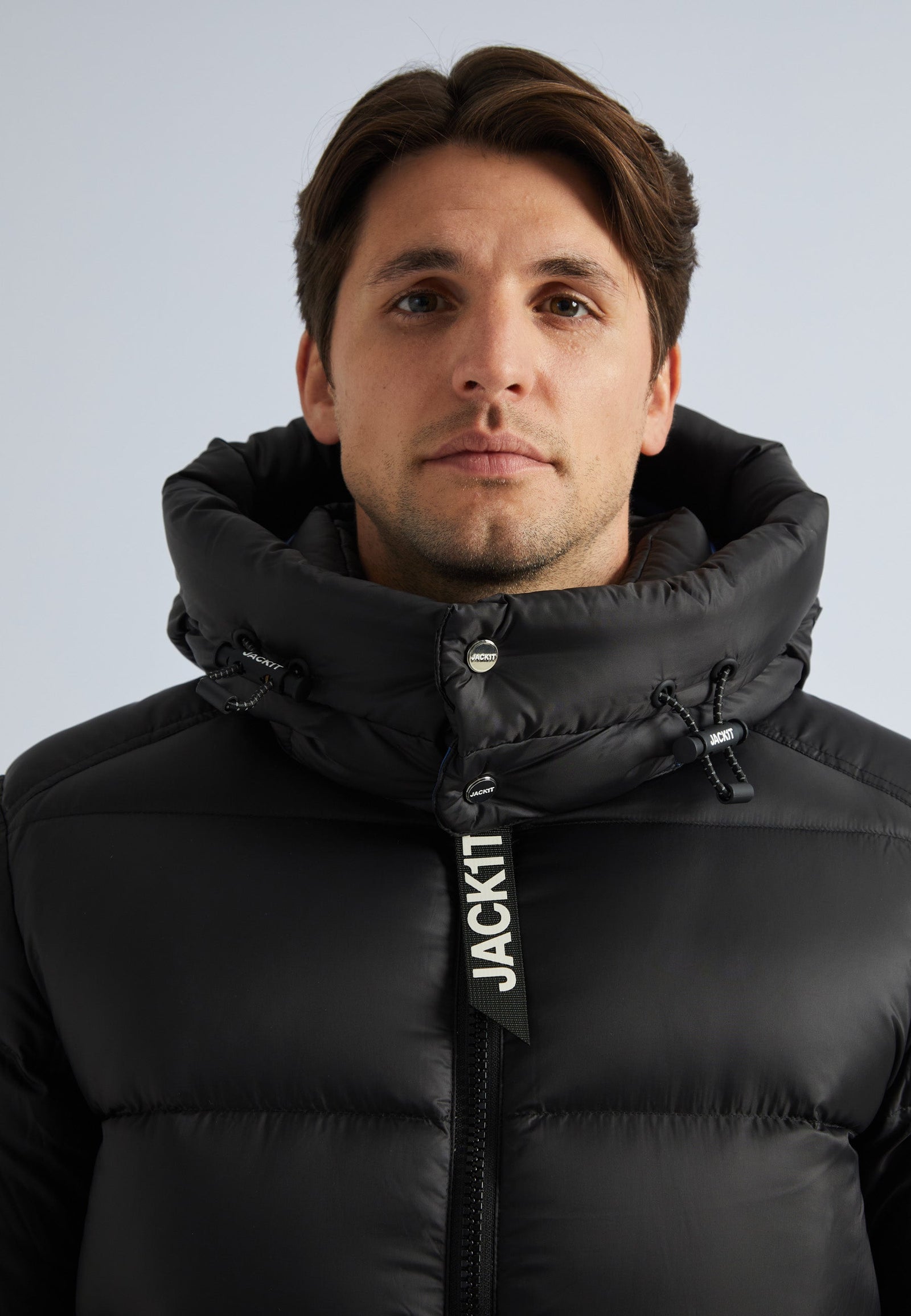 EZ Dry Puffer Hooded Jacket Black by JACK1T