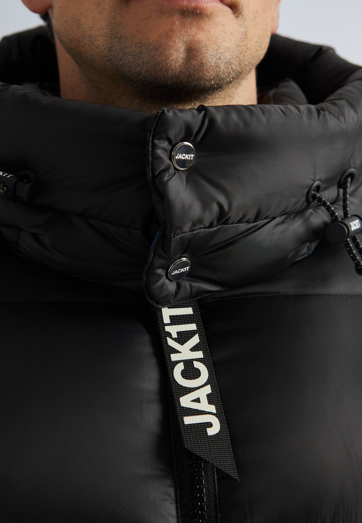 EZ Dry Puffer Hooded Jacket Black by JACK1T