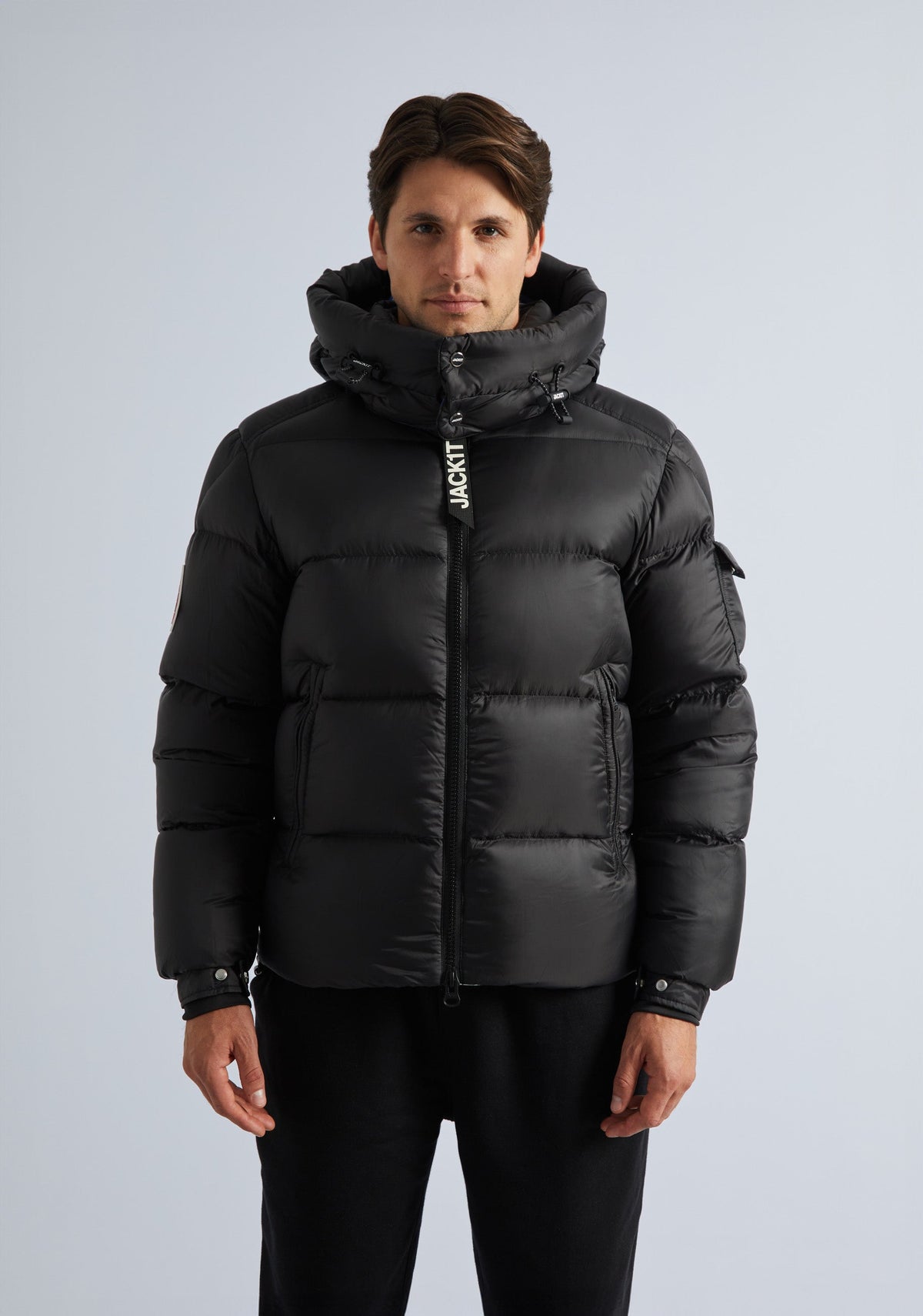 EZ Dry Puffer Hooded Jacket Black by JACK1T