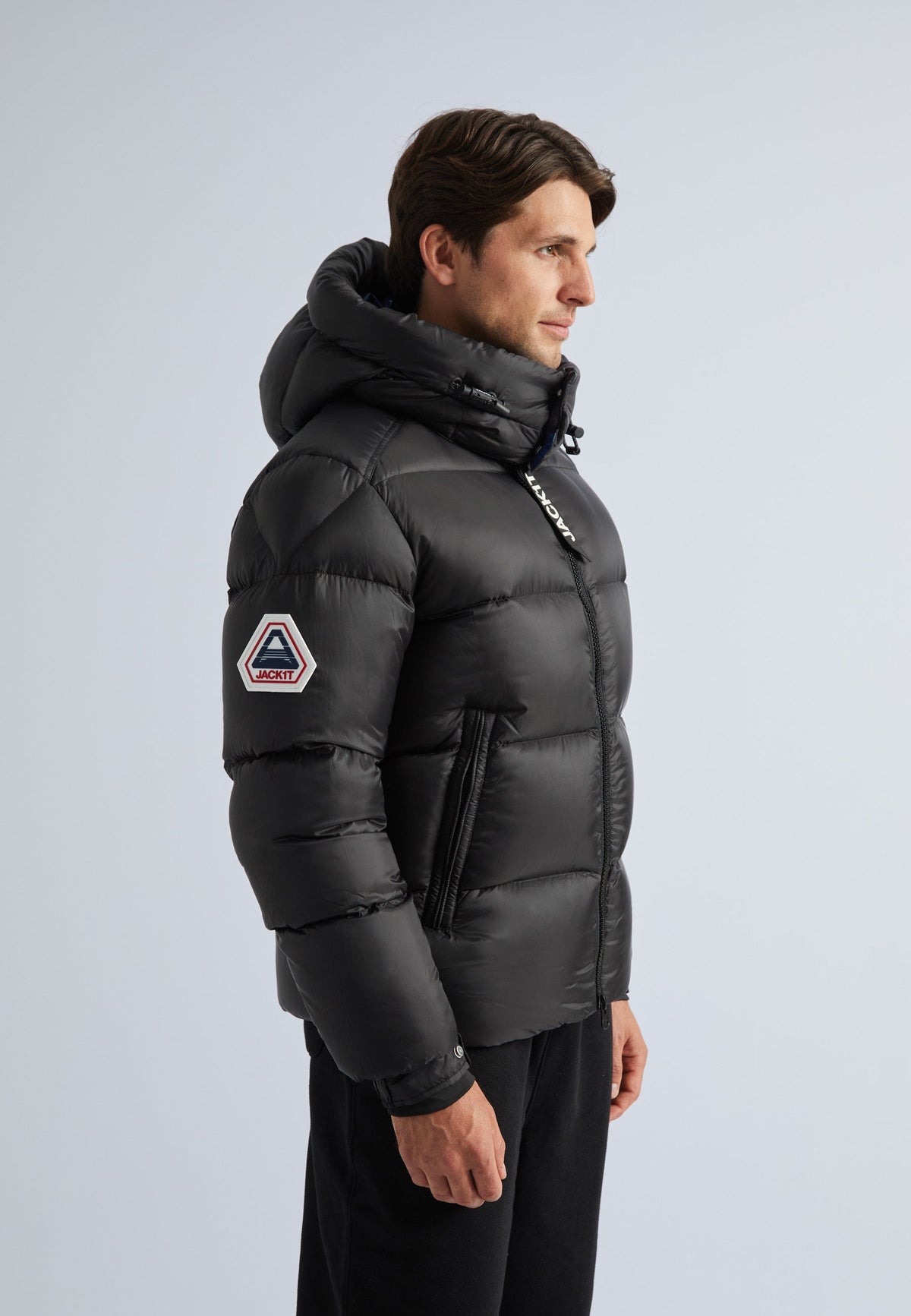 EZ Dry Puffer Hooded Jacket Black by JACK1T