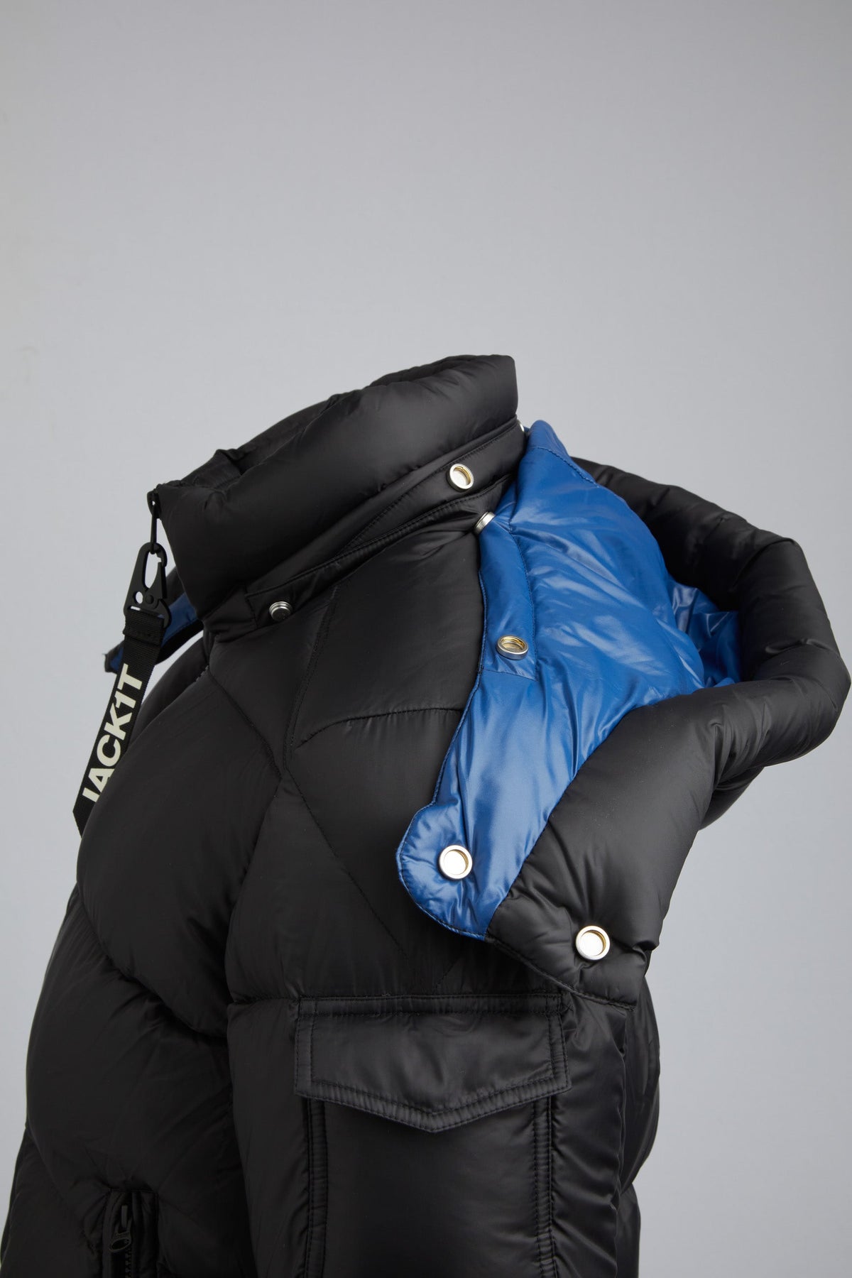 EZ Dry Puffer Hooded Jacket Black by JACK1T