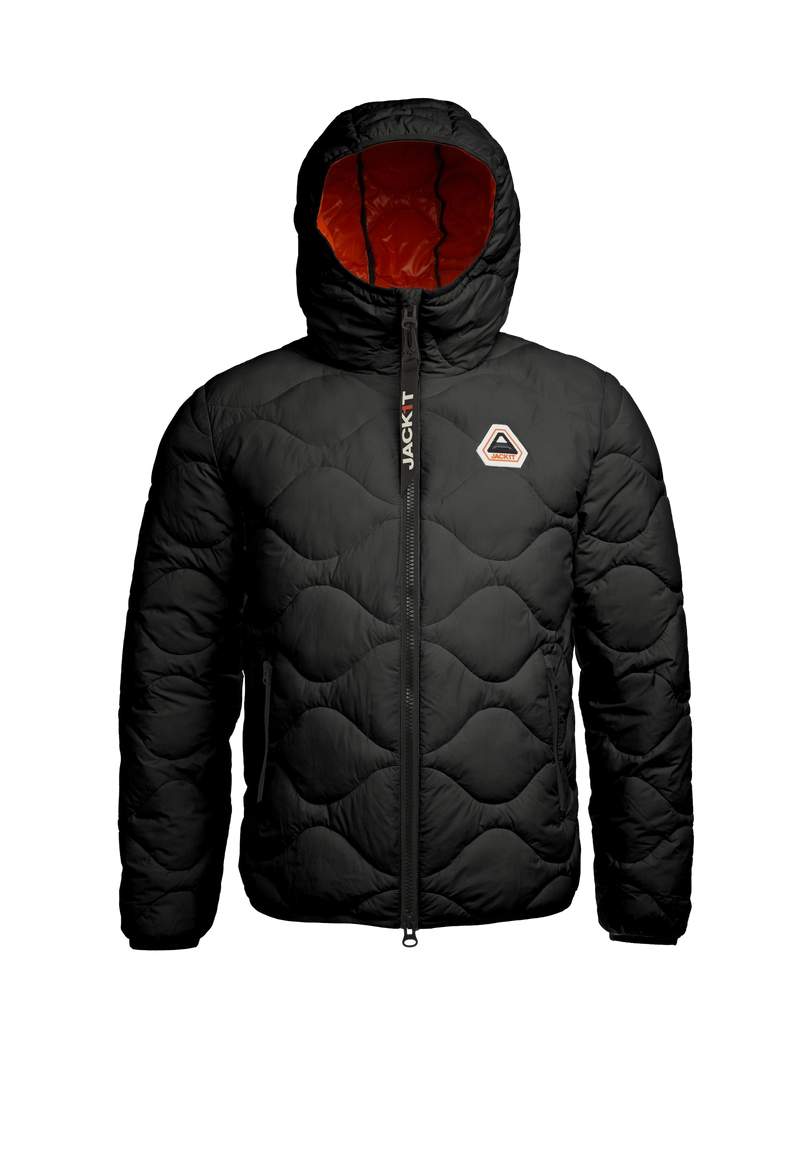 ORB1T Quilted Puffer Jacket flat lay swatch