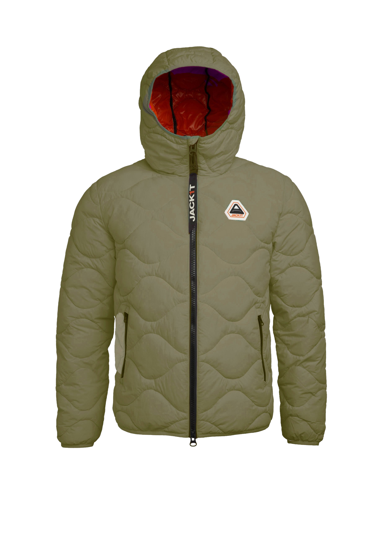 ORB1T Quilted Puffer Jacket flat lay swatch