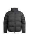 Cloud Lightweight Puffer Racer Jacket Black