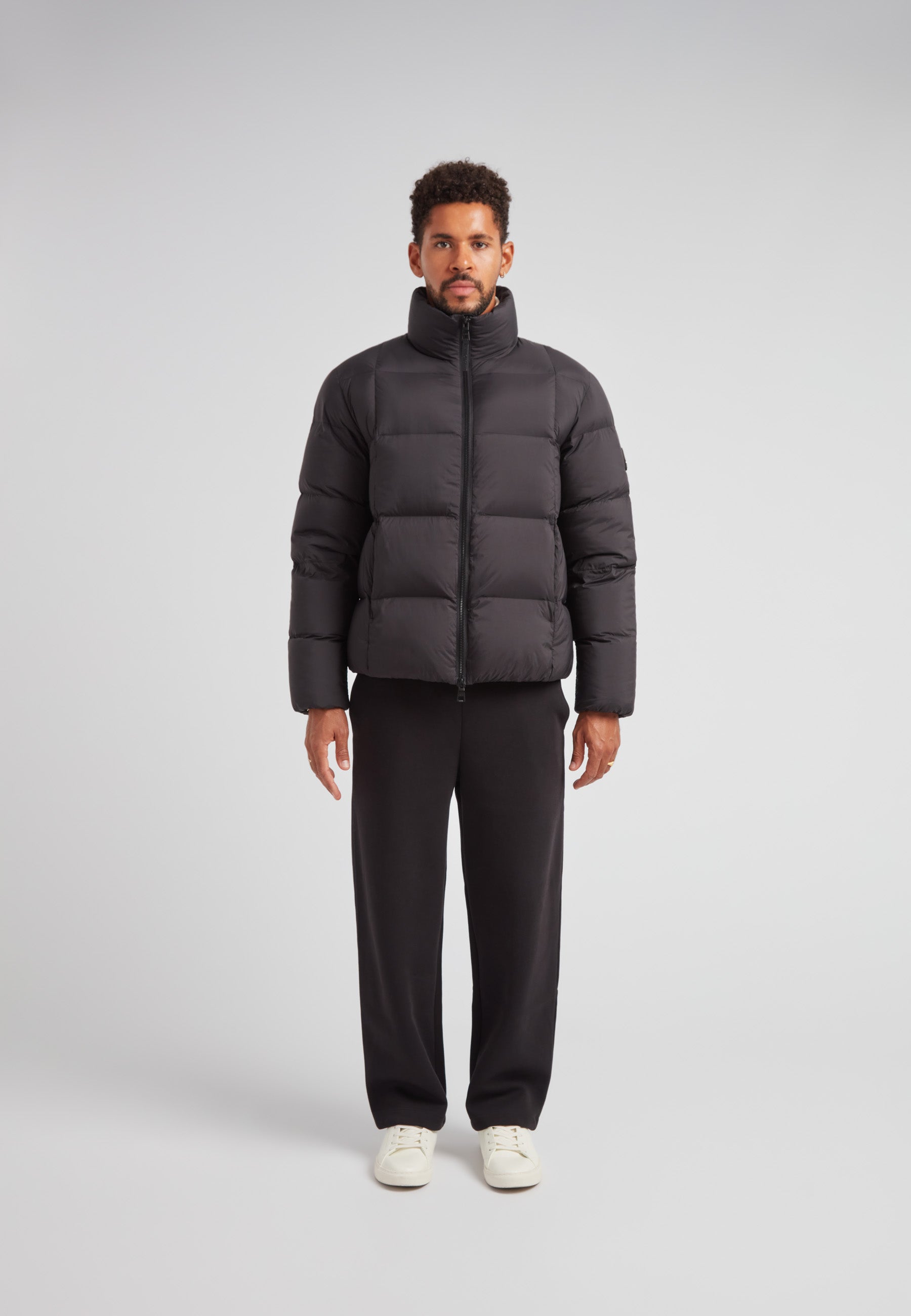 Cloud Lightweight Puffer Racer Jacket Black - Ultra Warmth – JACK1T