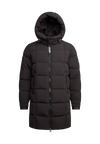 EZ Boxed Long Down Puffer Coat Matt Black